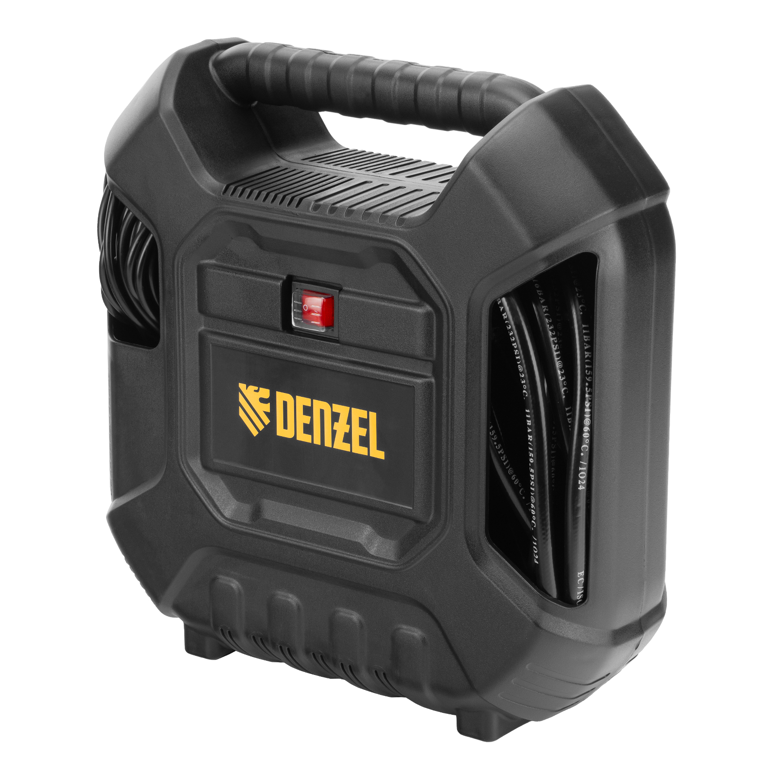 Компрессор воздушный DL1100 1.1 кВт, 180 л/мин, с набором аксессуаров Denzel