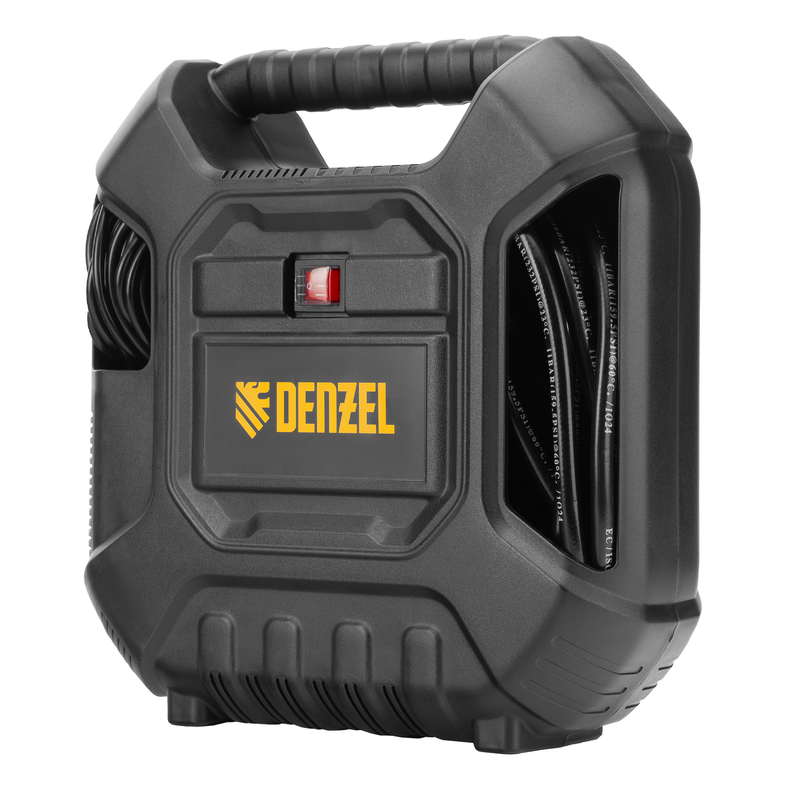 Компрессор воздушный DL1100 1.1 кВт, 180 л/мин, с набором аксессуаров Denzel