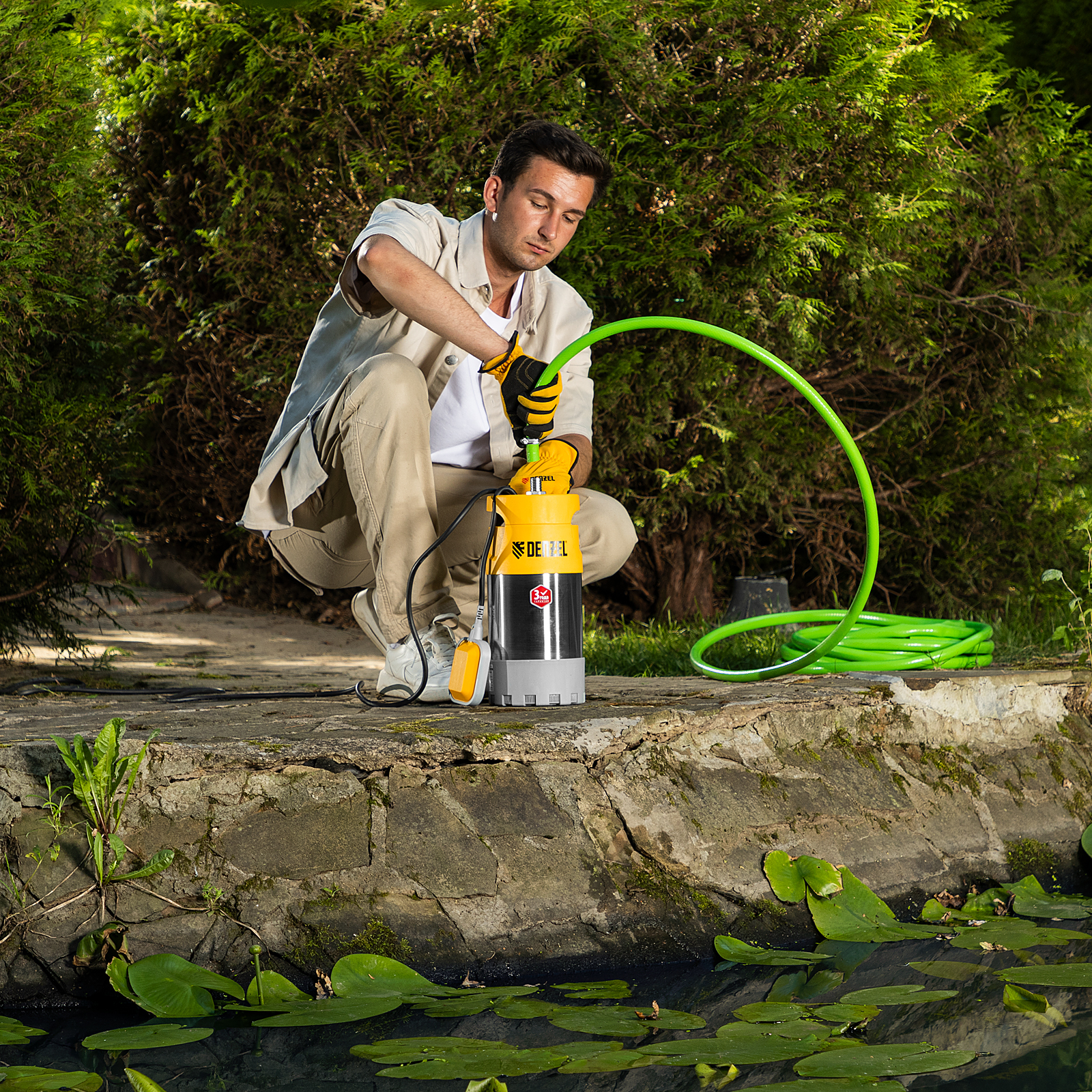 Погружной насос высокого давления PH900, X-Pro, подъем 30 м, 900 Вт, 5500 л/ч Denzel