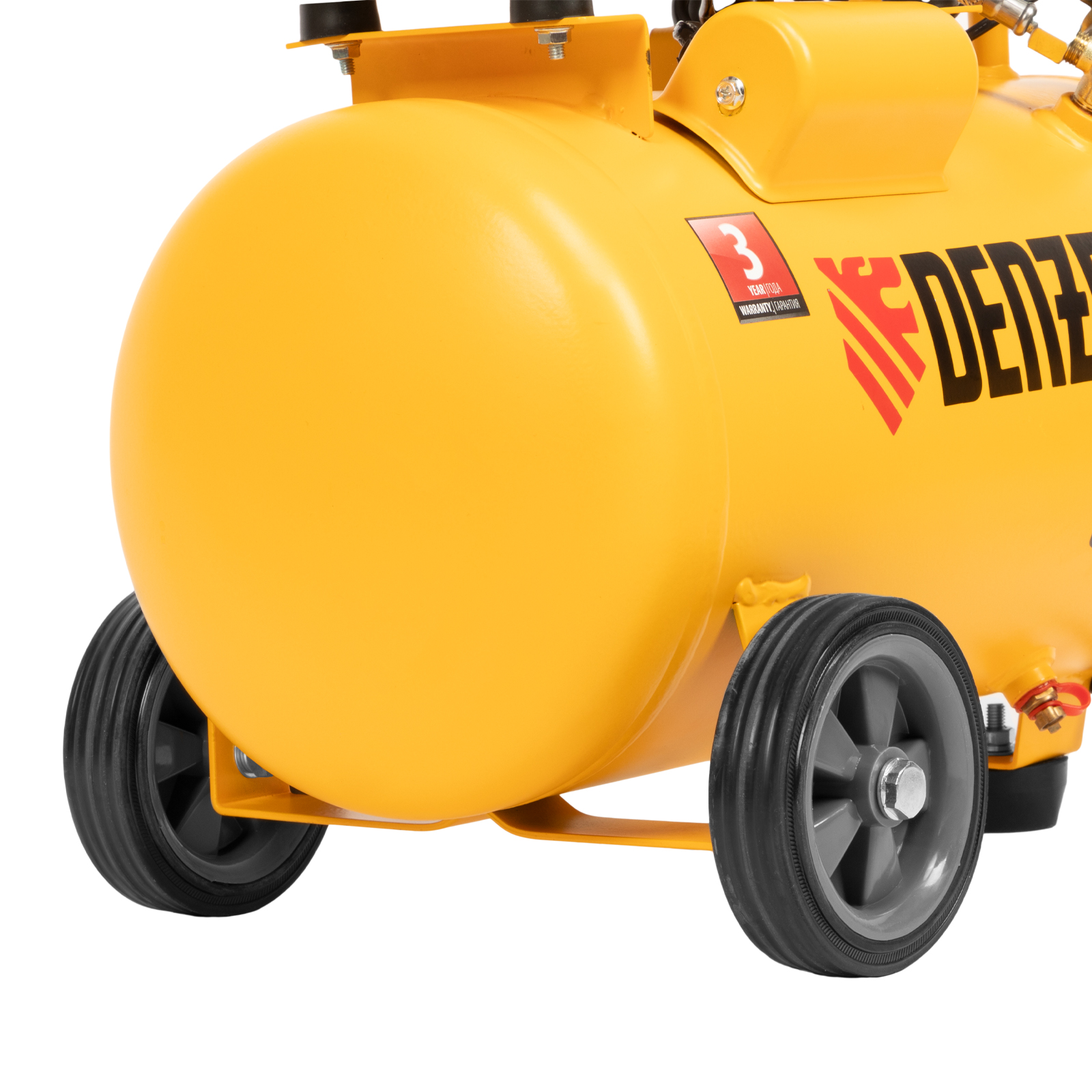 Компрессор DLS950/24 безмаслянный малошумный 950 Вт, 165 л/мин, ресивер 24 л Denzel