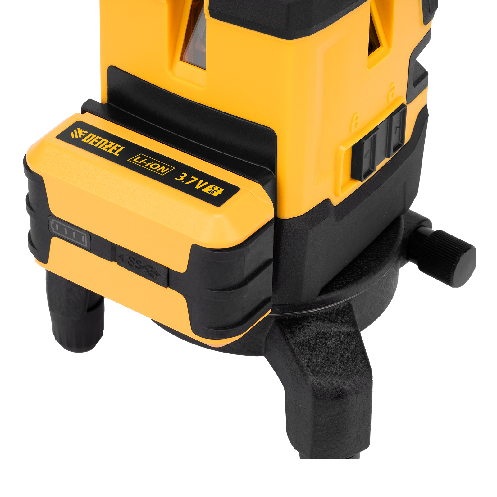 Лазерный уровень LX 05 Red, 20 м, 635 нм, аккумулятор Li 5200 mAh, резьба 5/8" Denzel