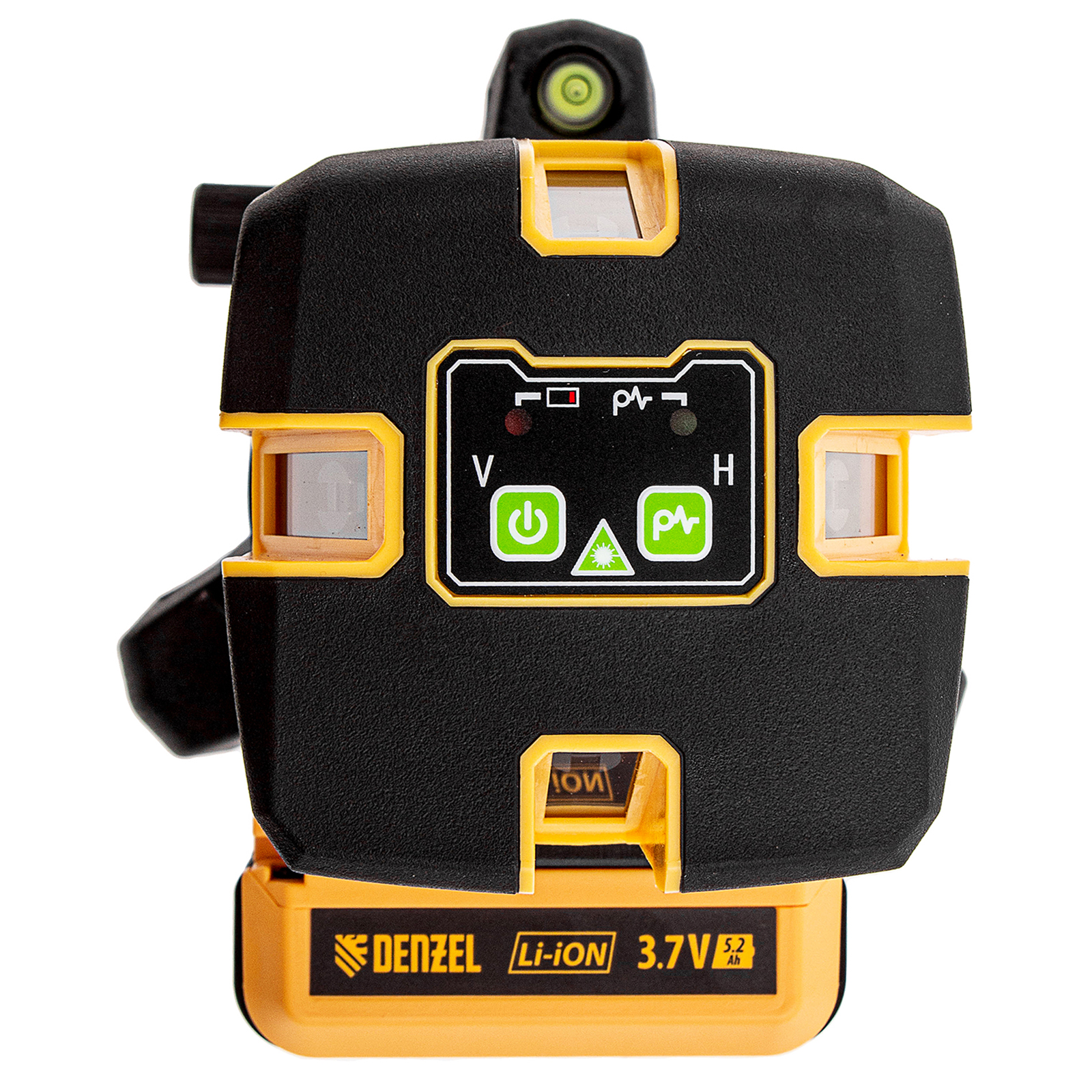 Лазерный уровень LX 06 Green, 30 м, 520 нм, аккумулятор Li 5200 mAh, резьба 5/8" Denzel