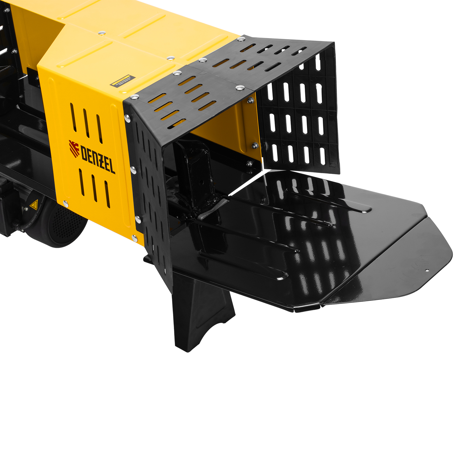 Дровокол электрический ELS7T-52, 2300 Вт, сила раскола 7т, макс. размеры полена D250 x 520 мм Denzel