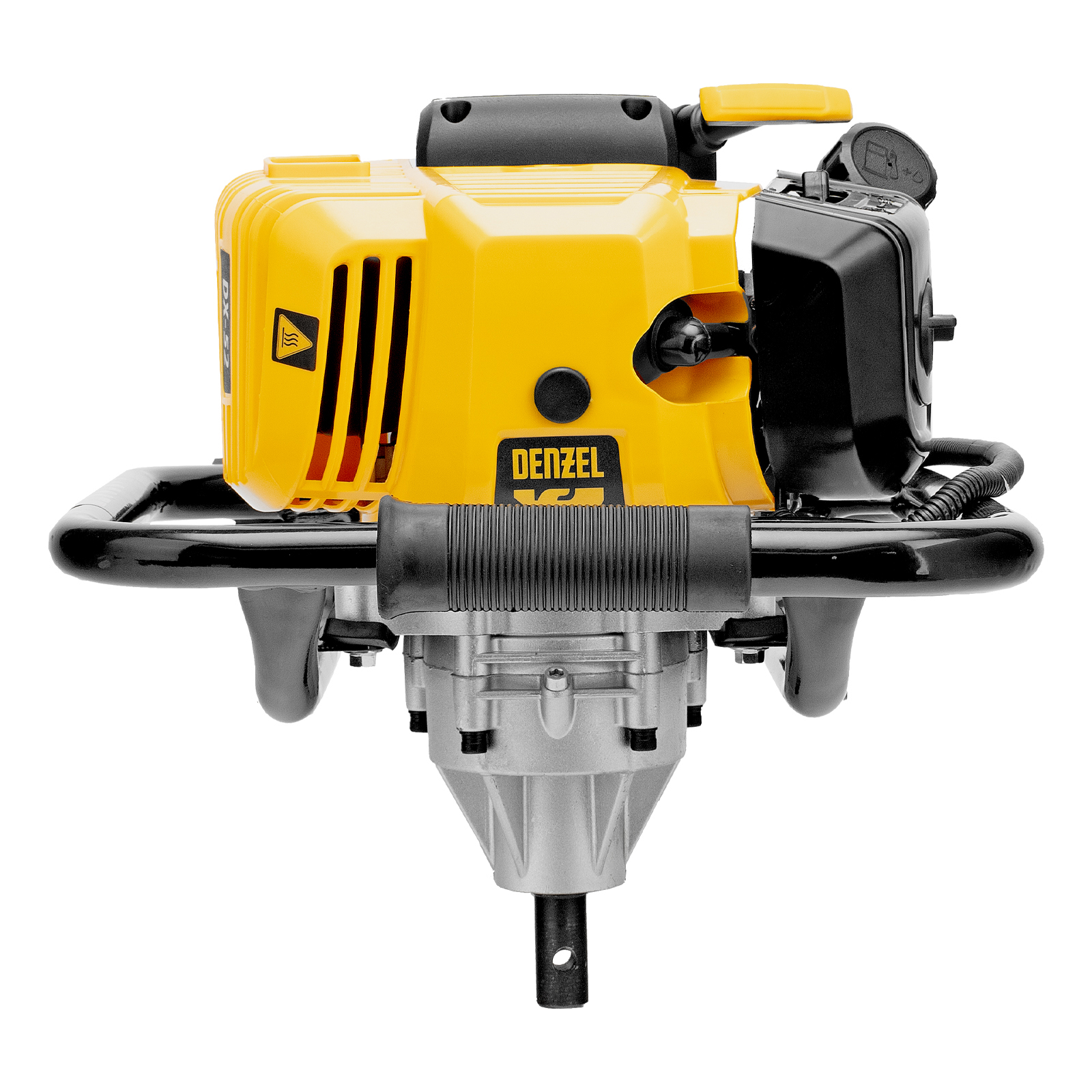 Мотобур DX-52, объем двигателя 52 см3, соединение 20 мм, без шнека Denzel