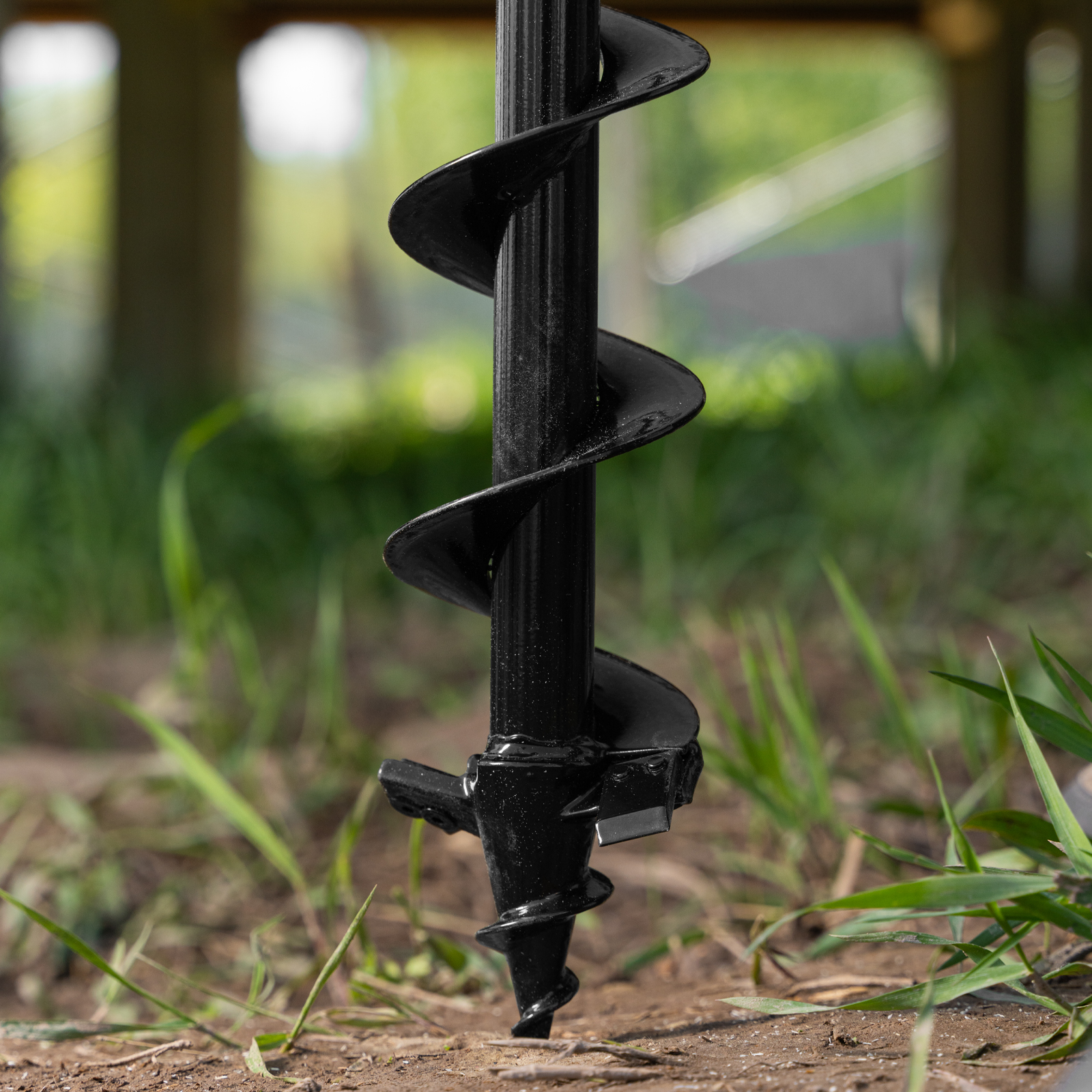 Шнек для грунта ER-80, диаметр 80 мм, длина 800 мм,соединение 20 мм, съемный нож Denzel