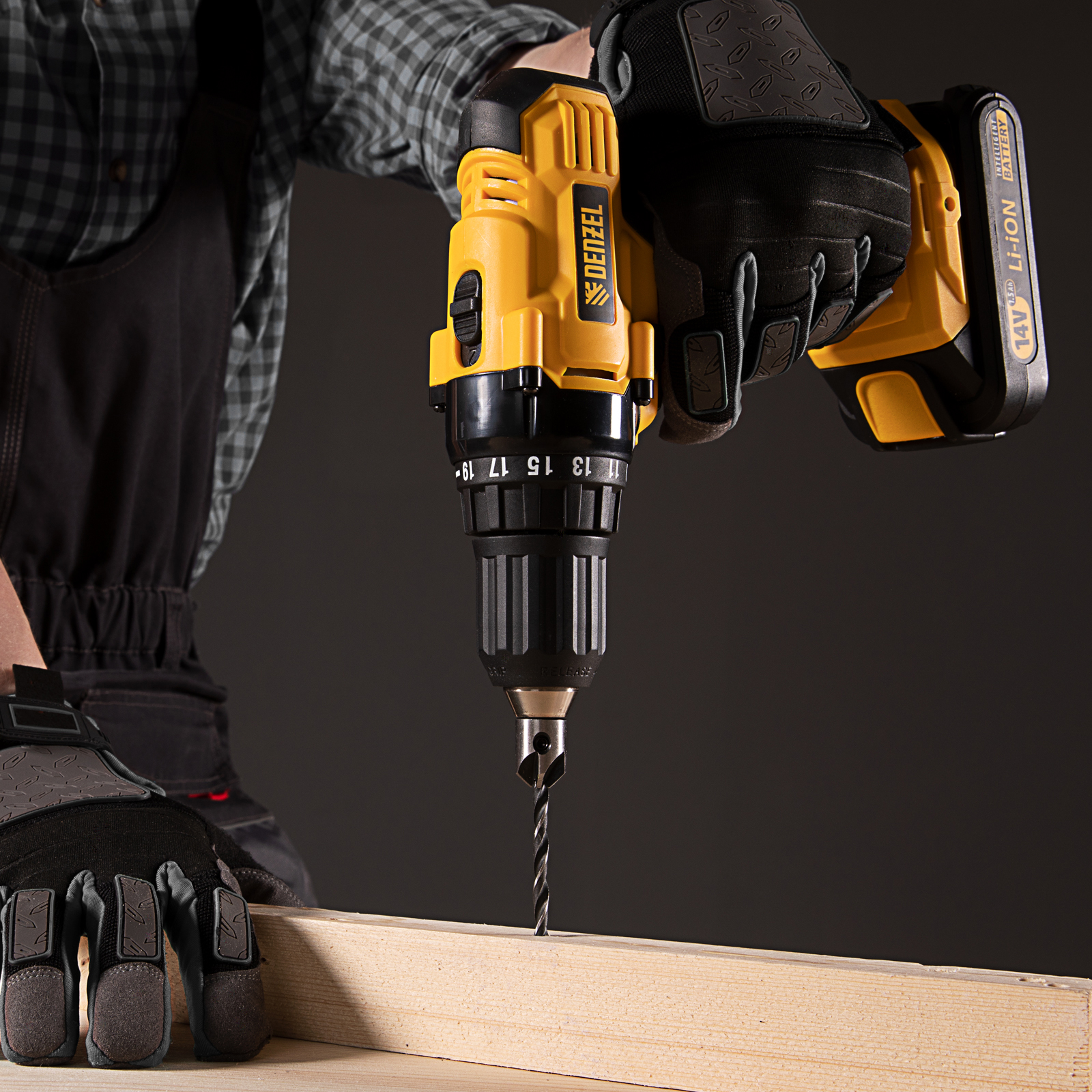 Набор сверл зенкеров по дереву, 3-10 мм, 7 шт Denzel