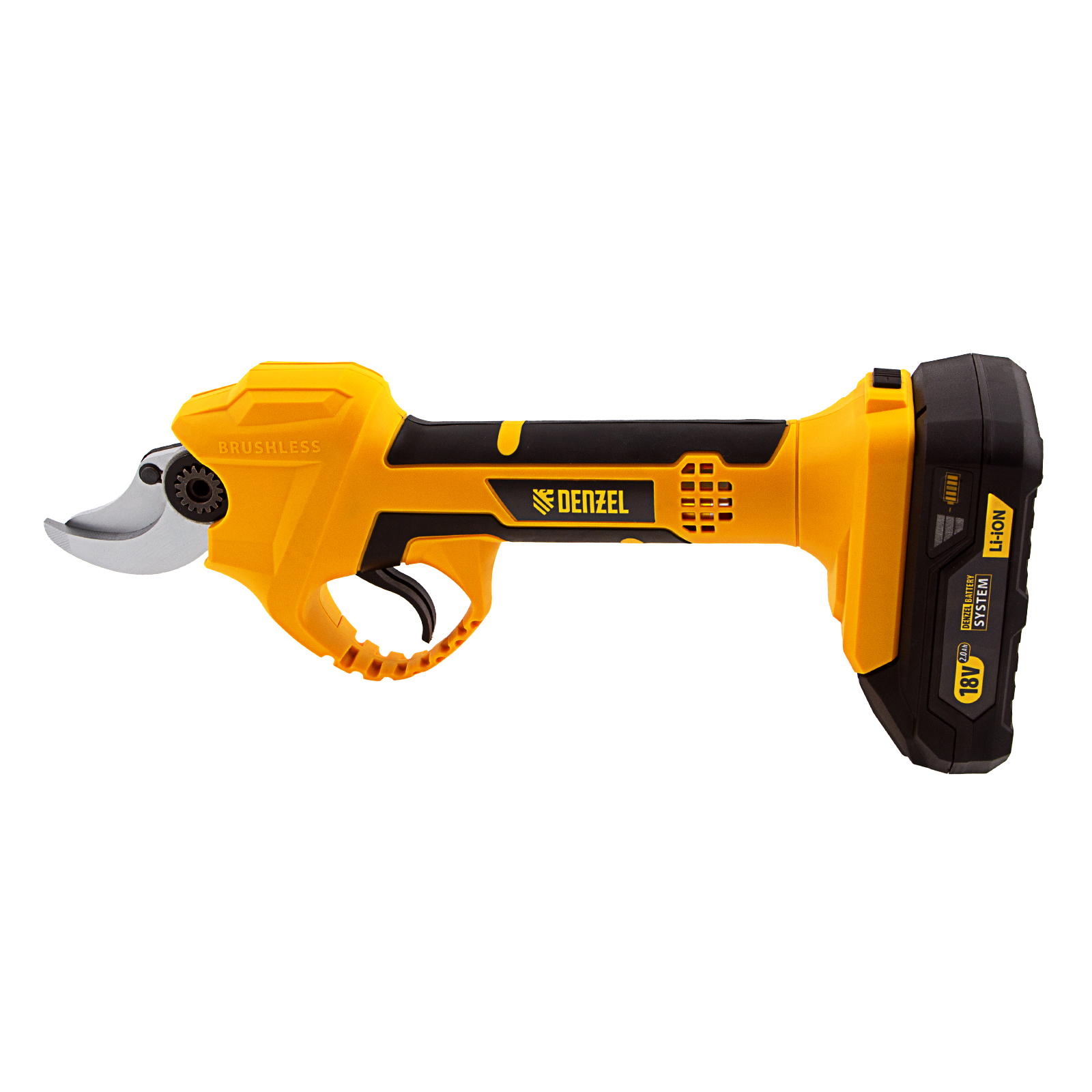 Секатор аккумуляторный CP-30,  18В Li-Ion Denzel