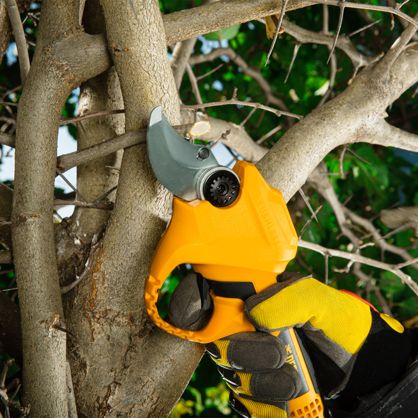 Секатор аккумуляторный CP-30,  18В Li-Ion Denzel