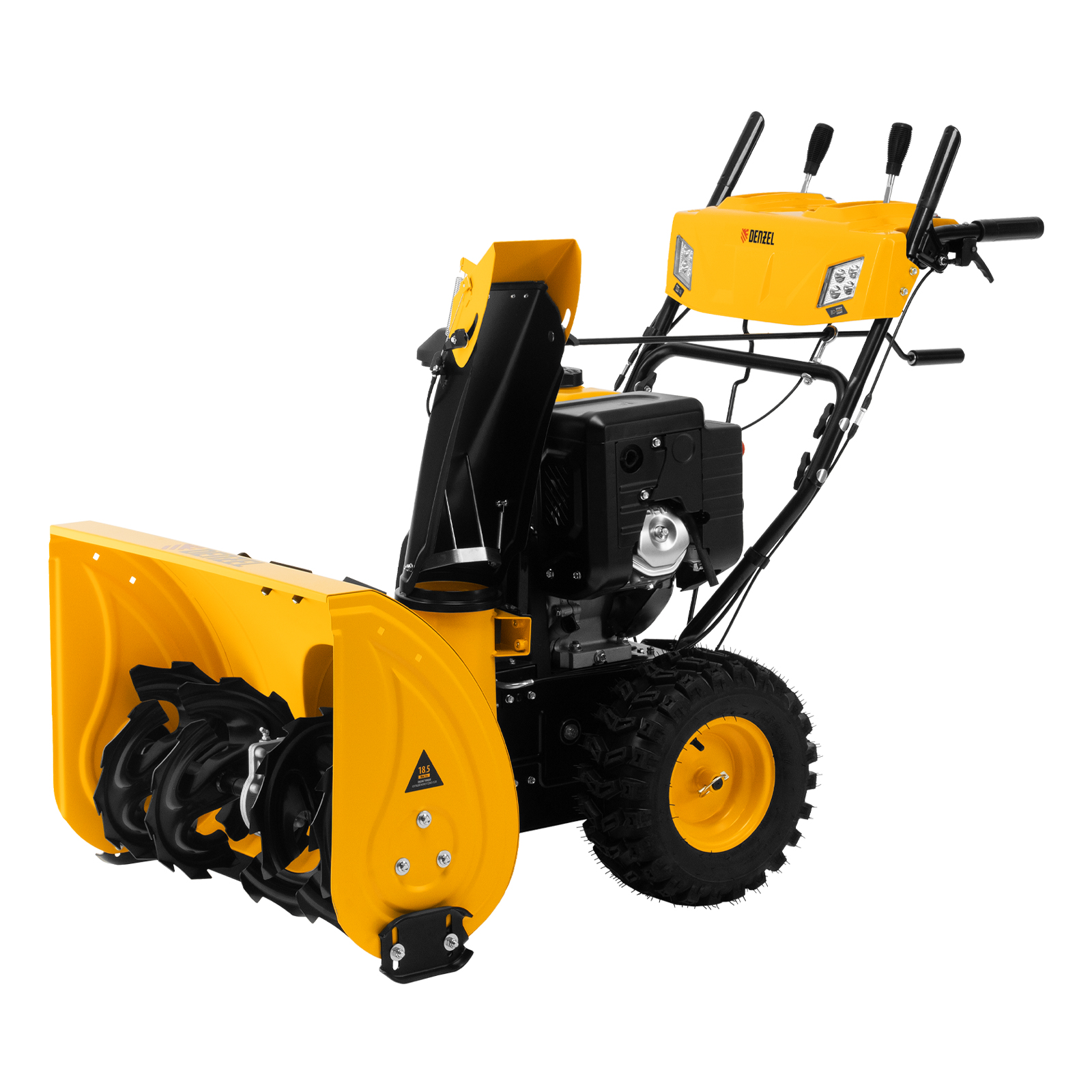 Бензиновая снегоуборочная машина SBL 711D PRO, 302cc, эл.старт, фара, обогрев, блок. дифф. Denzel