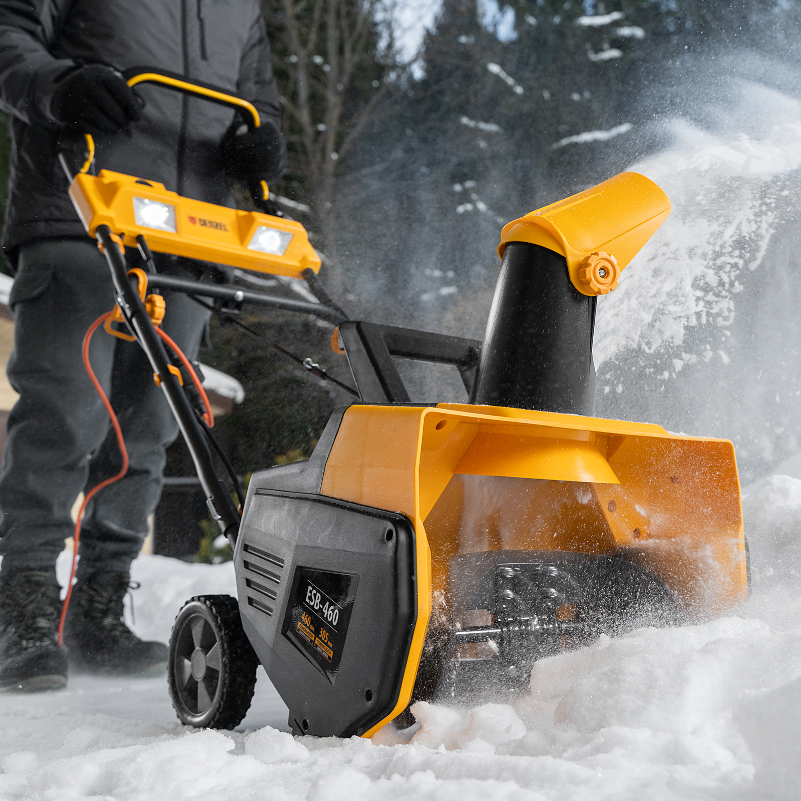 Электрическая снегоуборочная машина ESB-460, 2 кВт Denzel