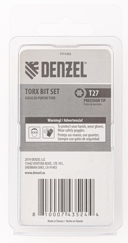 Бита T27x50, 5 шт. Denzel