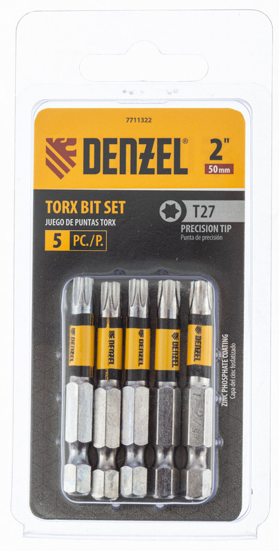 Бита T27x50, 5 шт. Denzel
