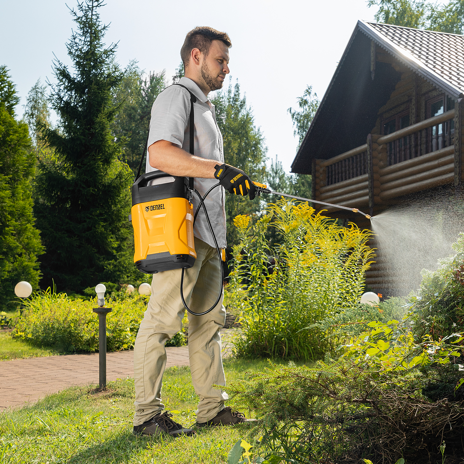 Опрыскиватель аккумуляторный D-5LI, 5 л, Li-Ion акк., 12 В, 2 Ач Denzel