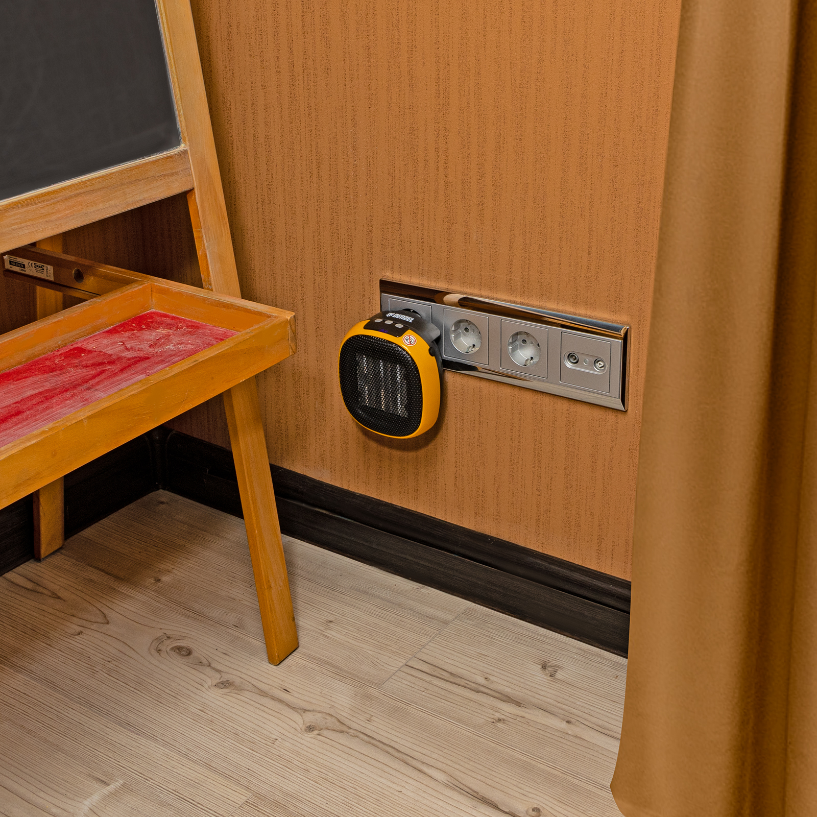 Тепловентилятор портативный керамический DTFC-700, 3 реж. вентилятор, нагрев 700 Вт Denzel