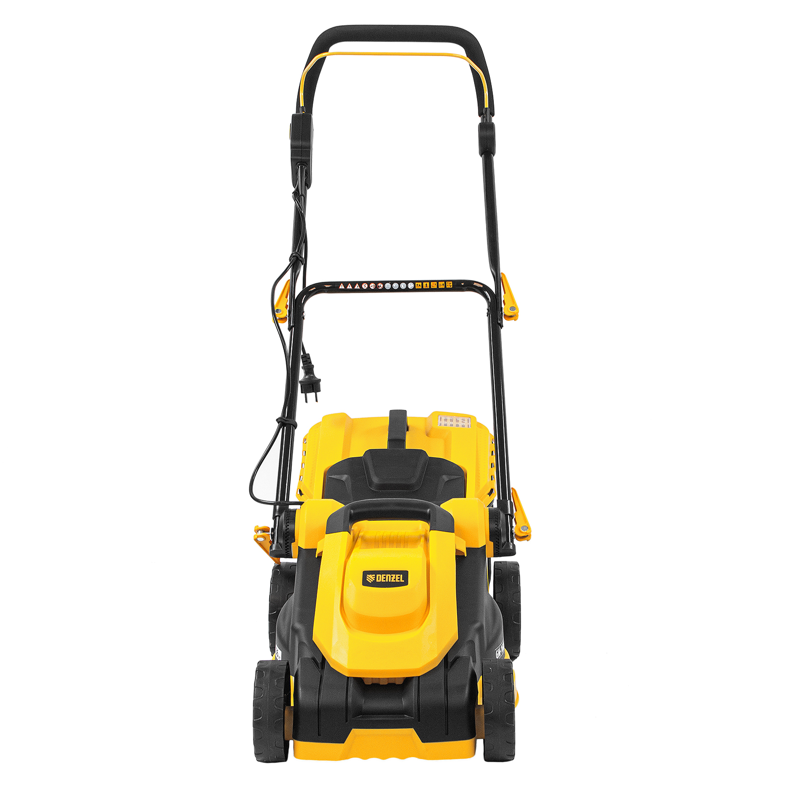 Газонокосилка электрическая GM-1600, 1600 Вт, ширина 36 см, 3 уровя, травосборник 35 л. Denzel