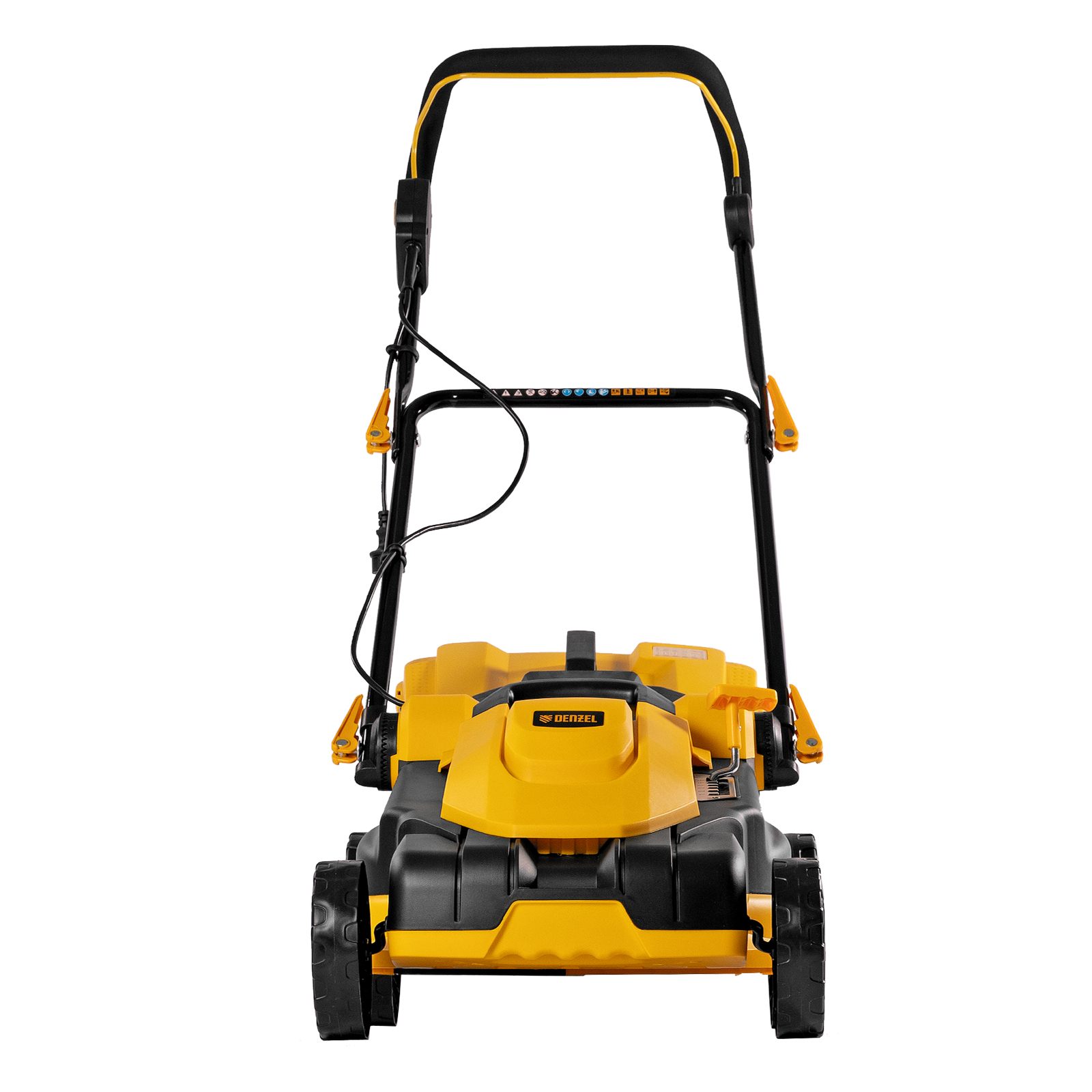 Газонокосилка электрическая GM-2000, 2000 Вт, ширина 43 см, 6 уровней, травосборник 45 л. Denzel