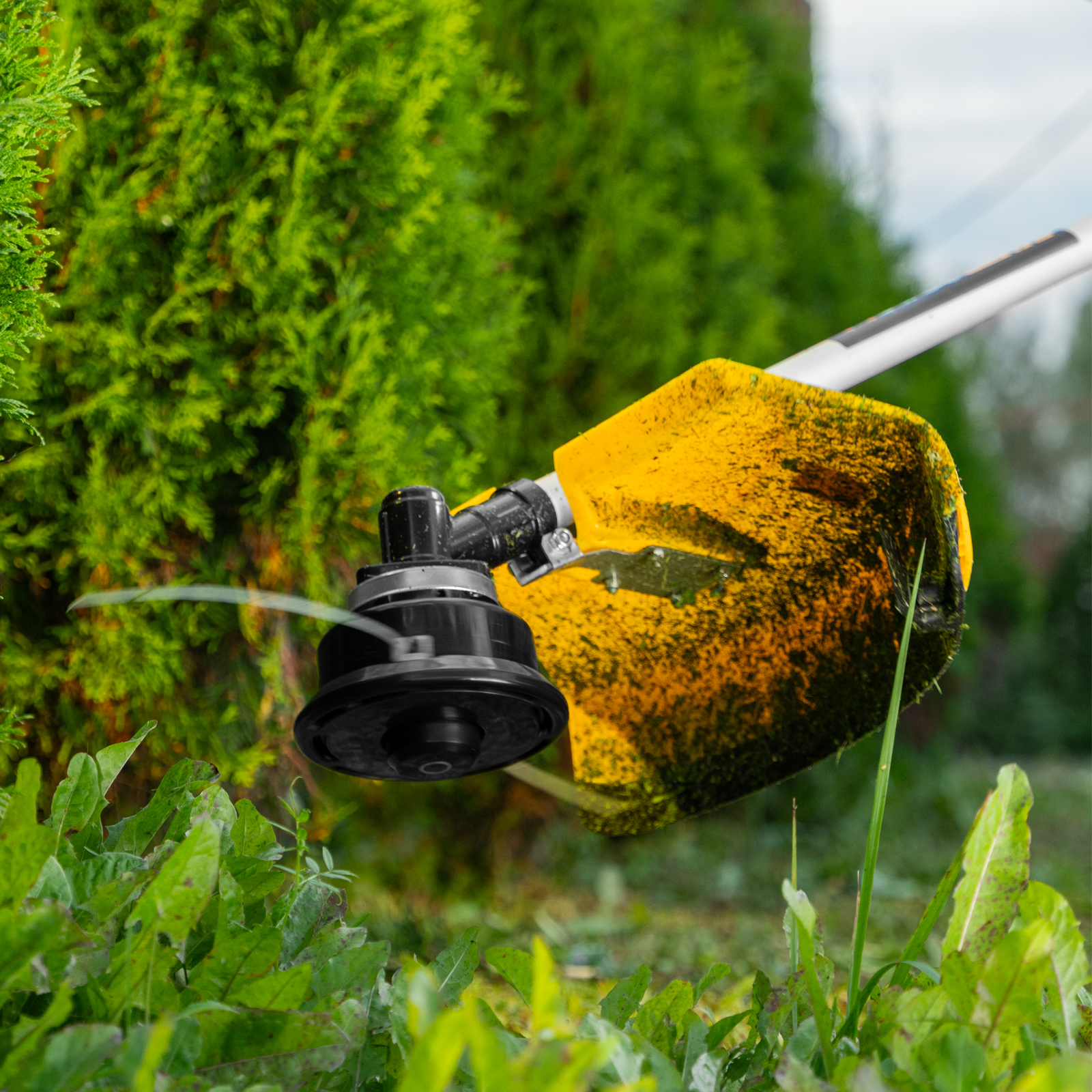 Триммер бензиновый DR-52S, 52 см3, разъемная штанга, состоит из 2 частей Denzel