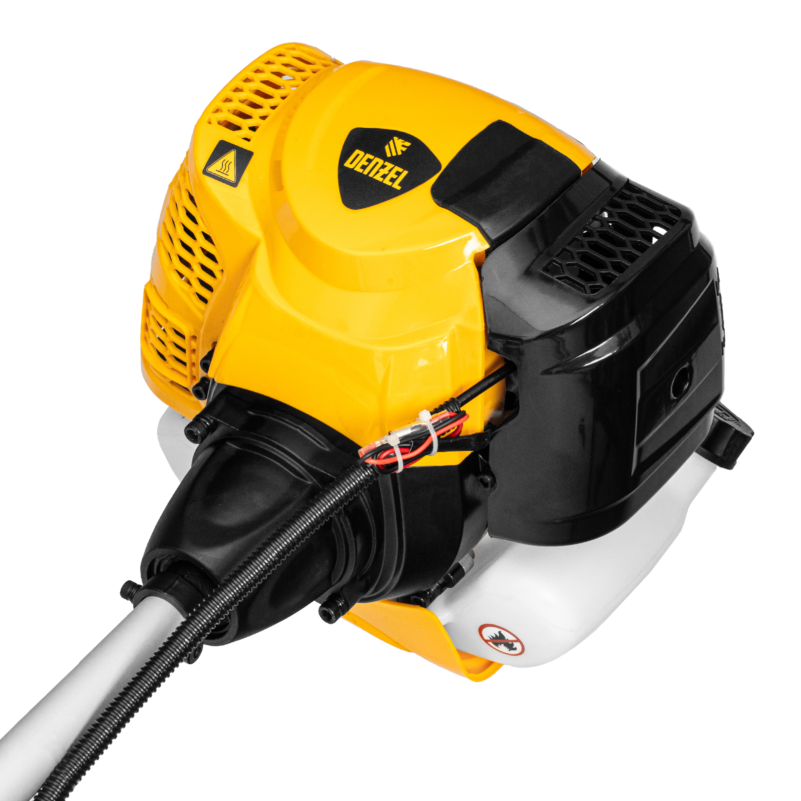 Триммер бензиновый DTL-43, 43 см3, неразъемная штанга, состоит из 2 частей Denzel