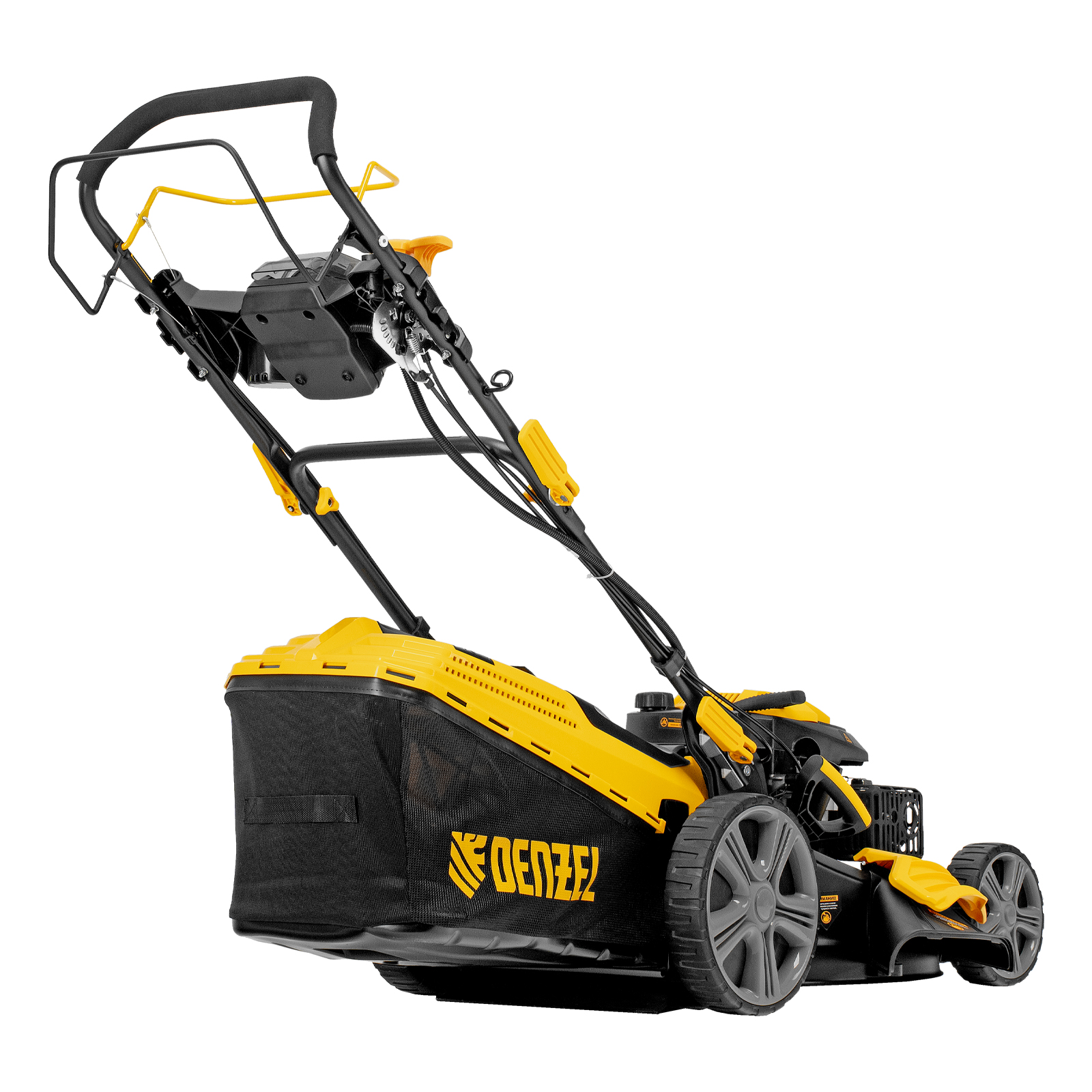 Газонокосилка бензиновая GLD-520SP-VE, 196 см3, ширина 52 см, привод, вариатор, электрический старт, 60 л Denzel