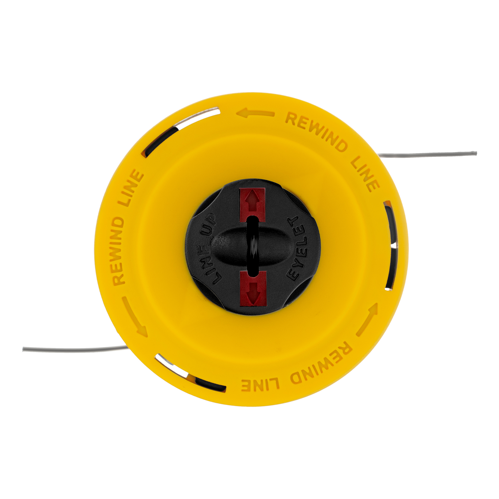 Катушка триммерная полуавтоматическая, легкая заправка лески, гайка M8x1.25, винт M8-M8 Denzel