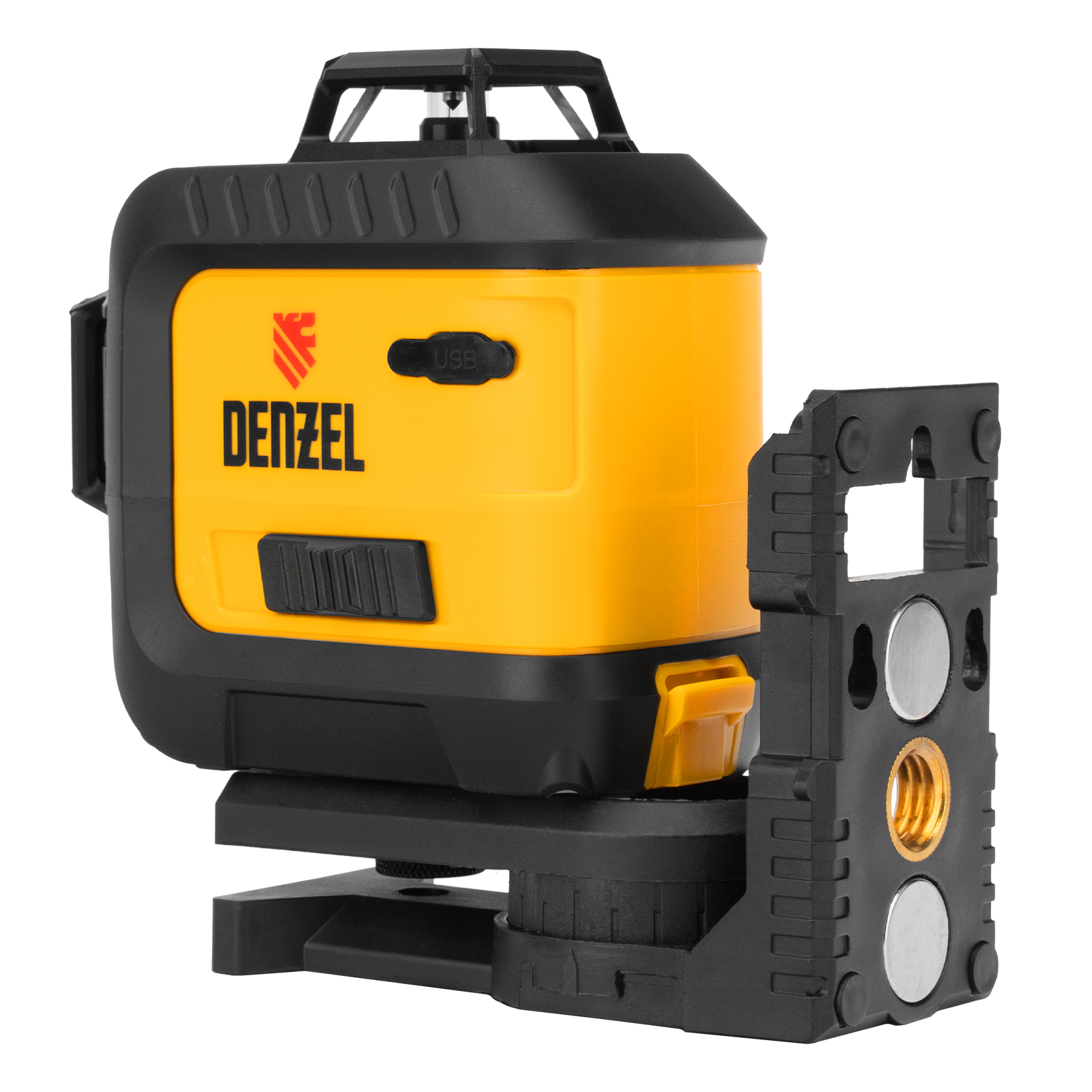 Лазерный уровень мультипризм. LXI 360-2 Green, 30 м, 520 Нм, акк. Li 2800 mAh, резьба 1/4" Denzel