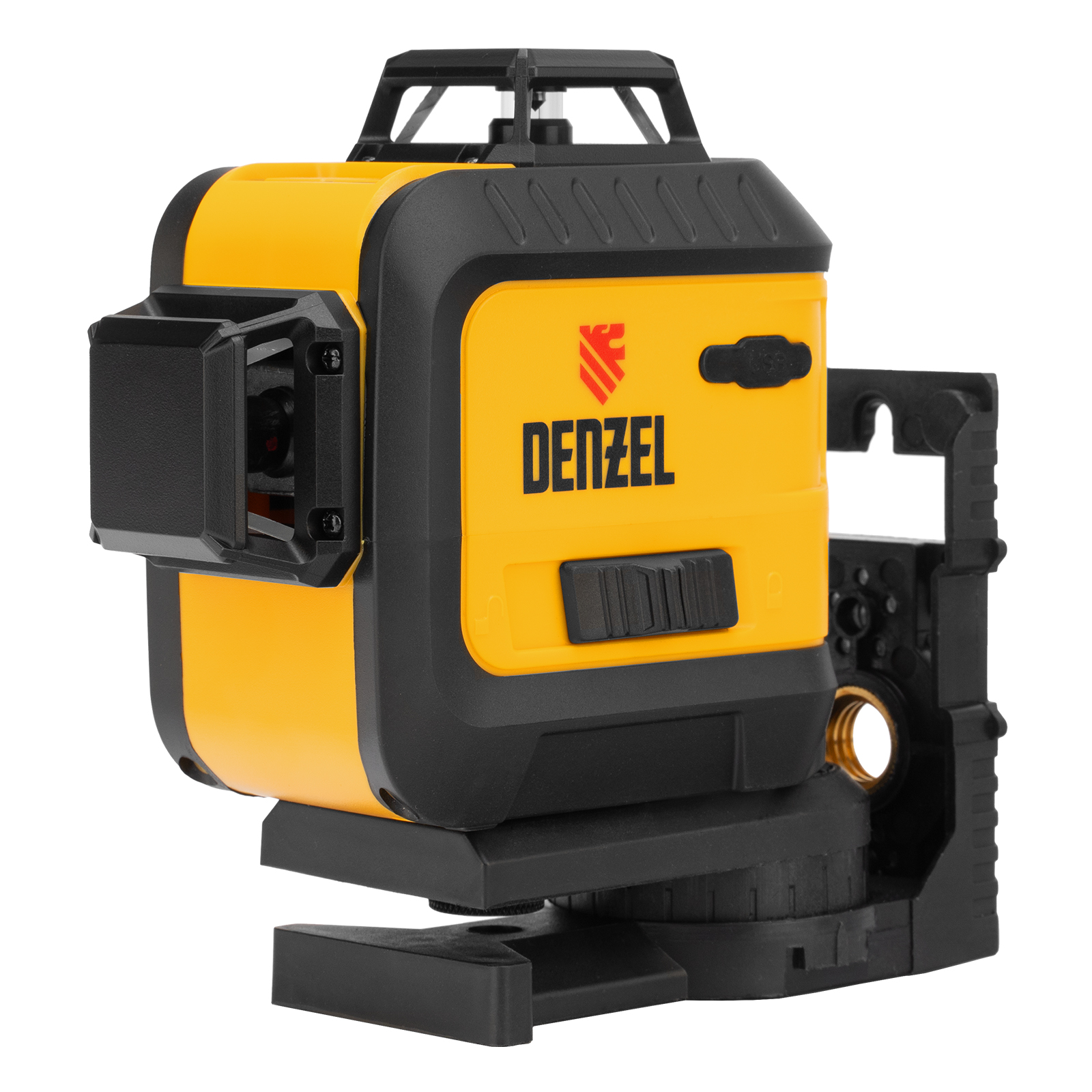 Лазерный уровень мультипризм. LXI 360-3 Green, 30 м, 520 Нм, акк. Li 2800 mAh, резьба 1/4" Denzel