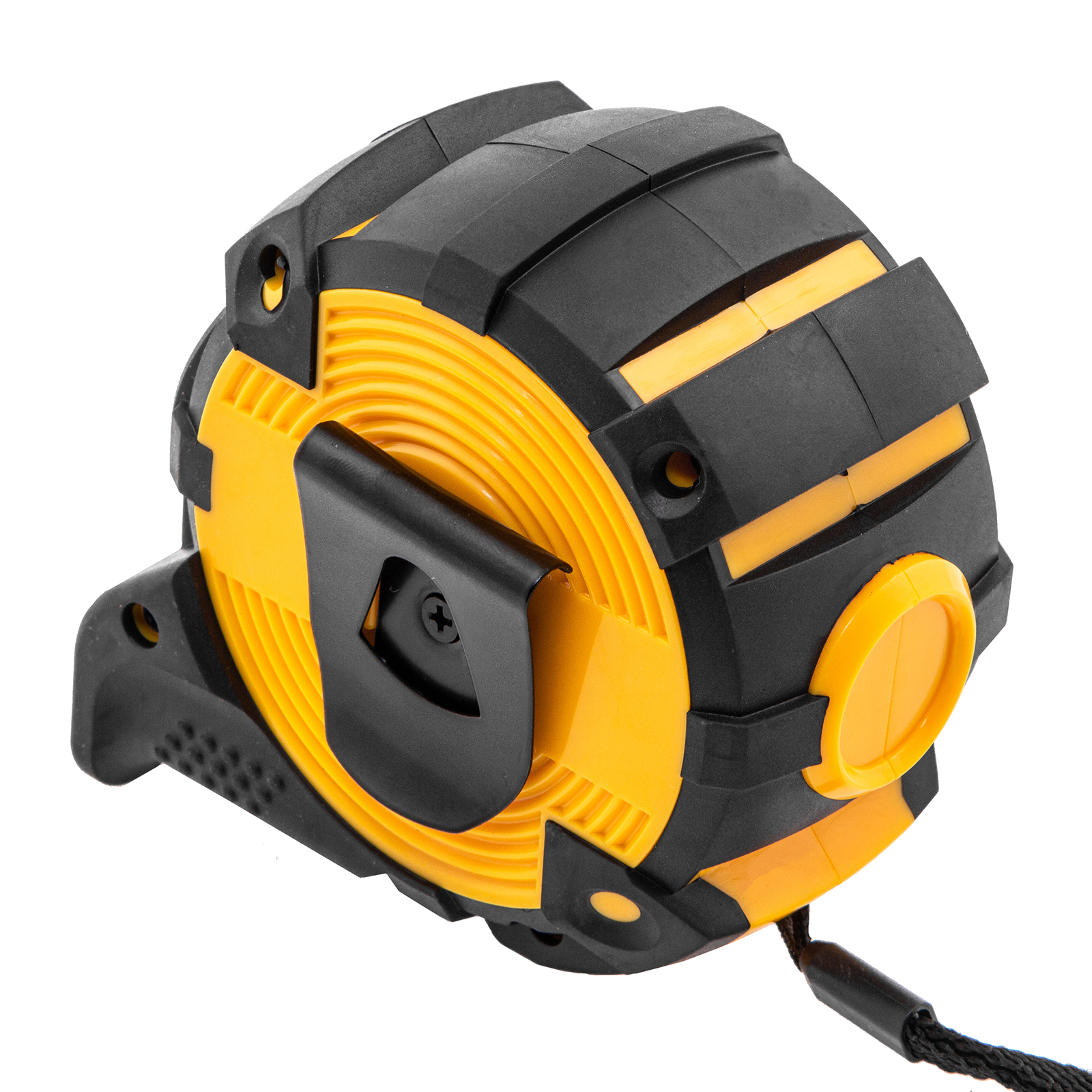 Рулетка 8м х 32мм, автоматич. фиксац., нейлон. покрытие, магнит. зацеп, двухстор. разметка Denzel