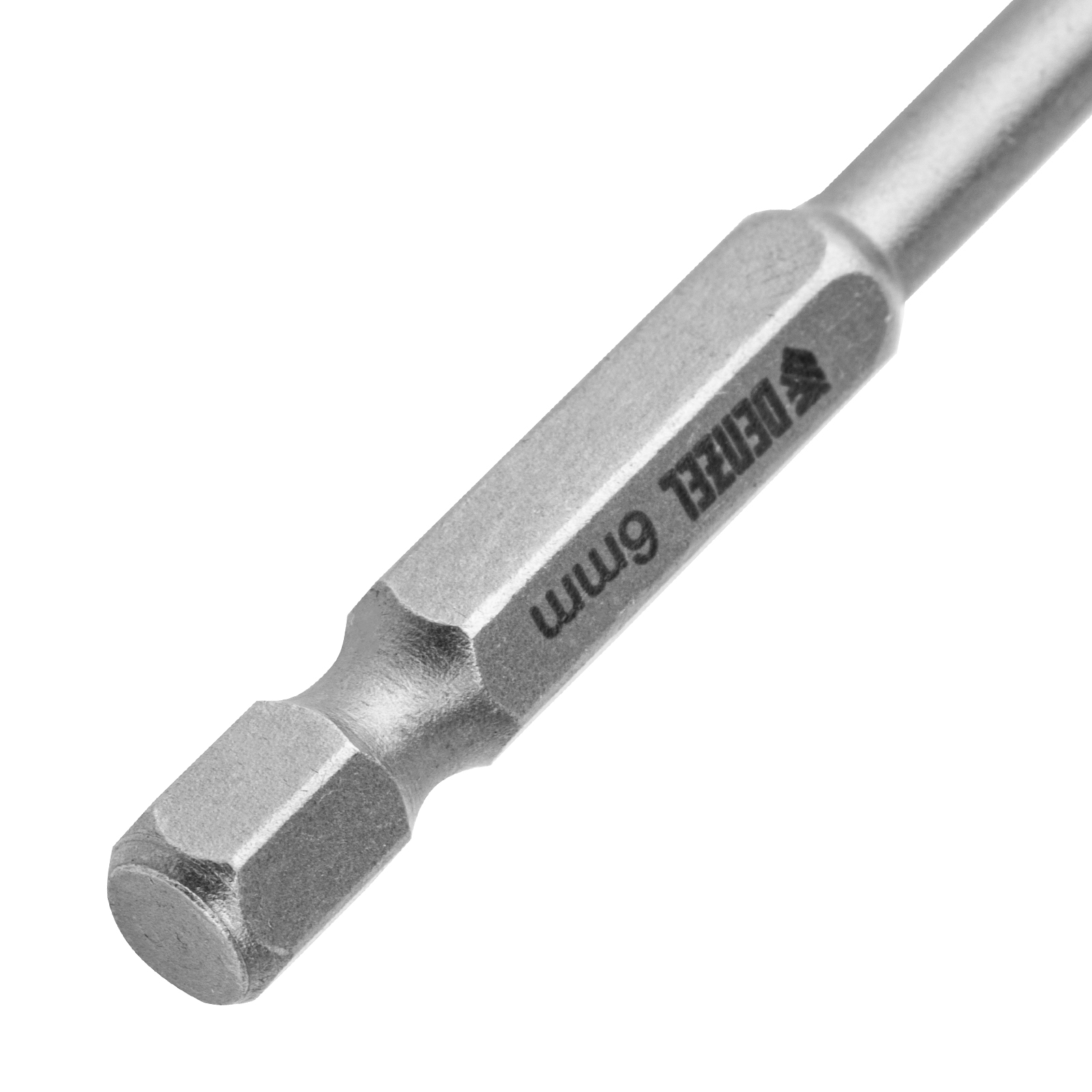 Сверло по керамической плитке 6 мм, крестовая пластина, шестигранный хвостовик// Denzel