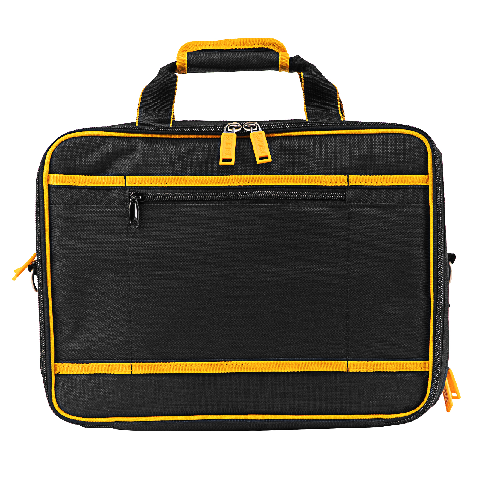 Сумка для инструмента, 400х170х300 мм, 3 отделения, 28 карманов, наплечный ремень Denzel