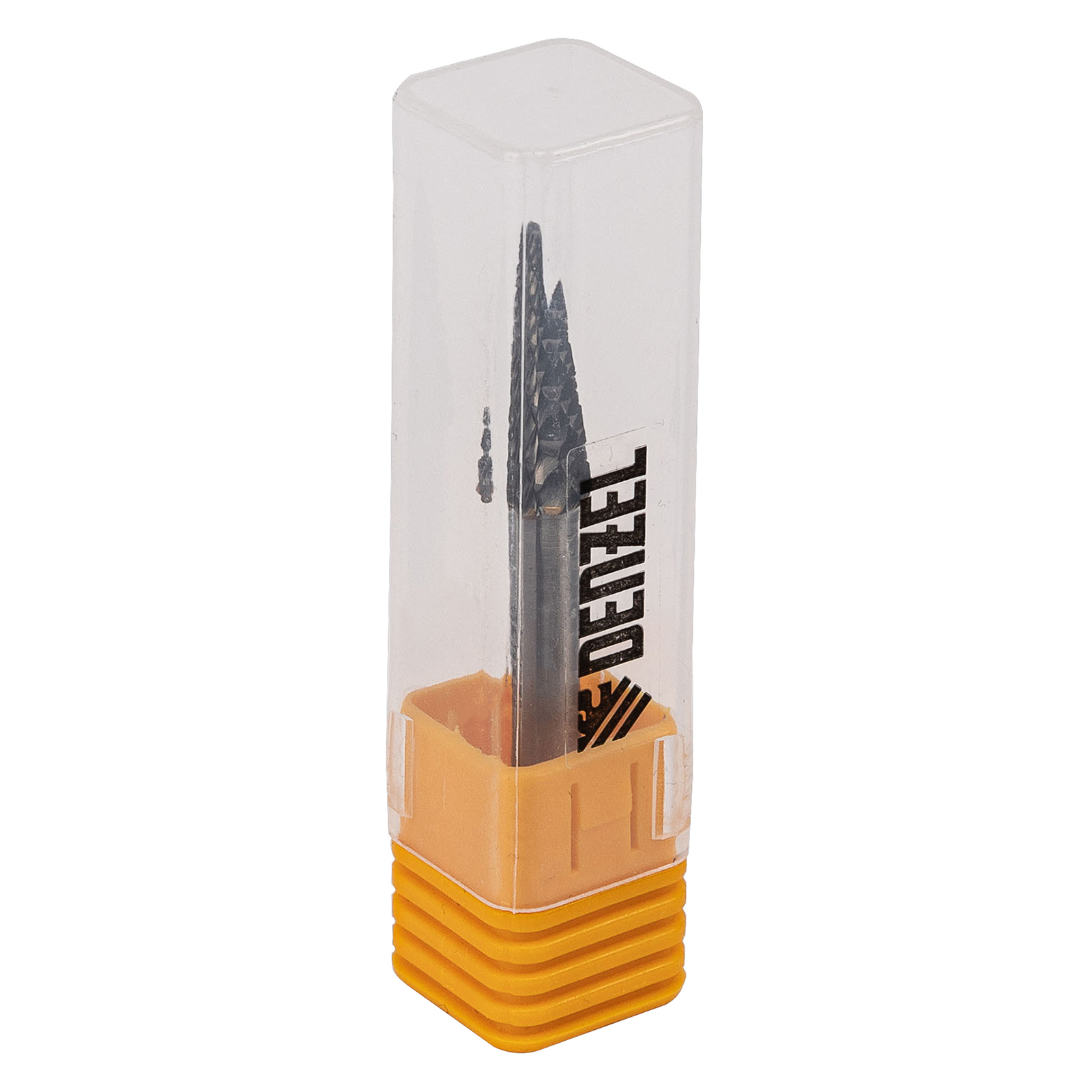 Борфреза по металлу твердосплавная, коническая закругленная, тип-L, 8 мм Denzel