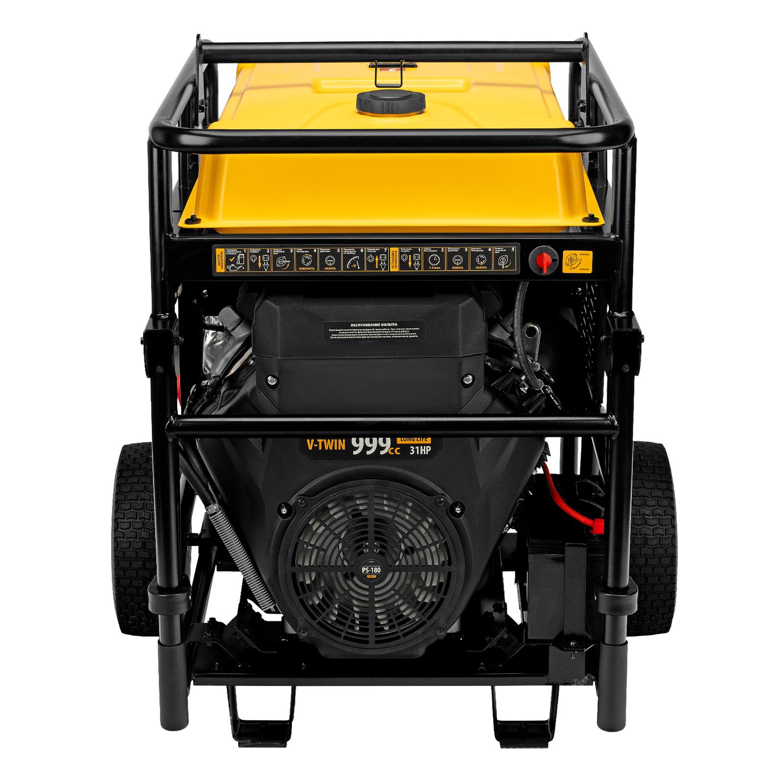 Генератор бензиновый PS-180EAD-3, 18 кВт,230/400 В, 65л, разъем ATS,перекл.режима,эл.старт Denzel