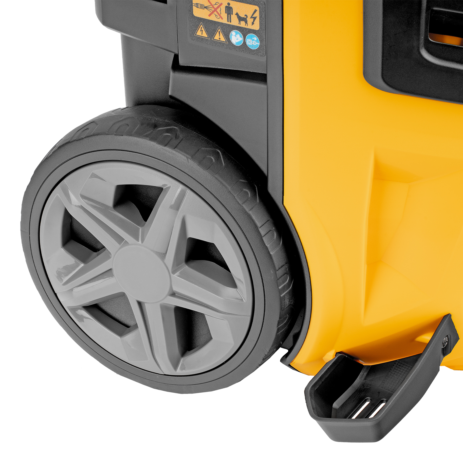 Моечная машина высокого давления R-180, 2200 Вт, 180 бар, 380 л/ч, колесная Denzel