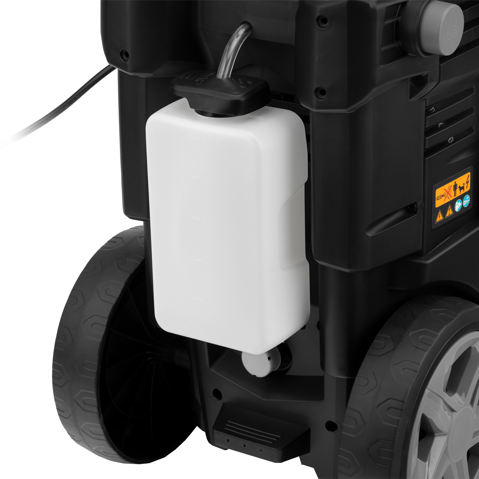 Моечная машина высокого давления R-180D, 2200 Вт, 180 бар, 380 л/ч, с барабаном Denzel