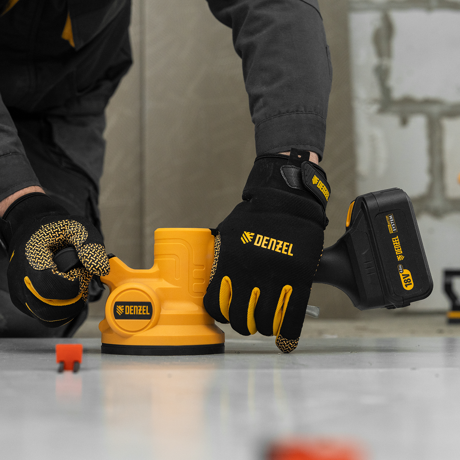 Машина для укладки плитки TTM-130-0, 18В Li-Ion Denzel