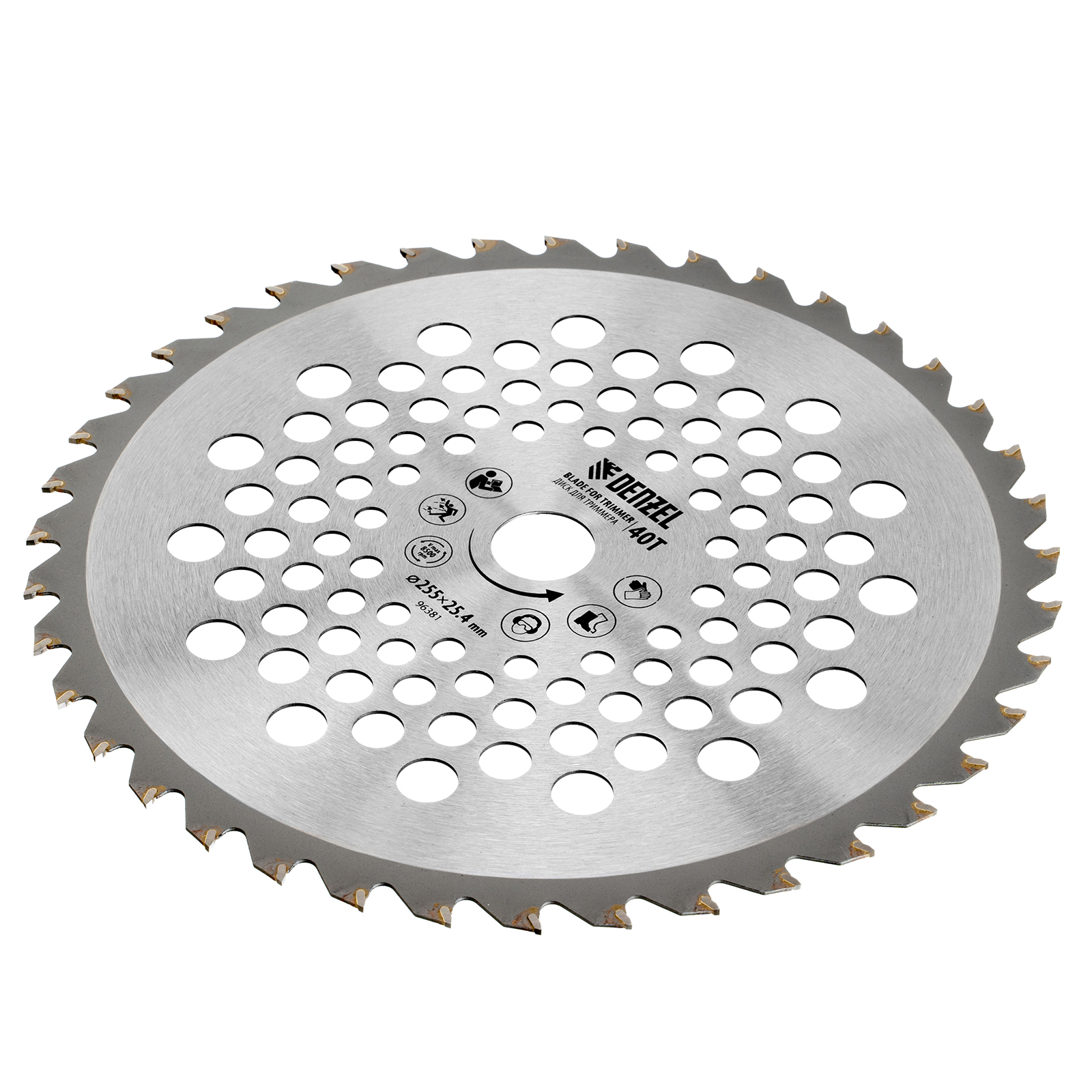 Диск для триммера , 255 х 25,4  40 зубьев Denzel