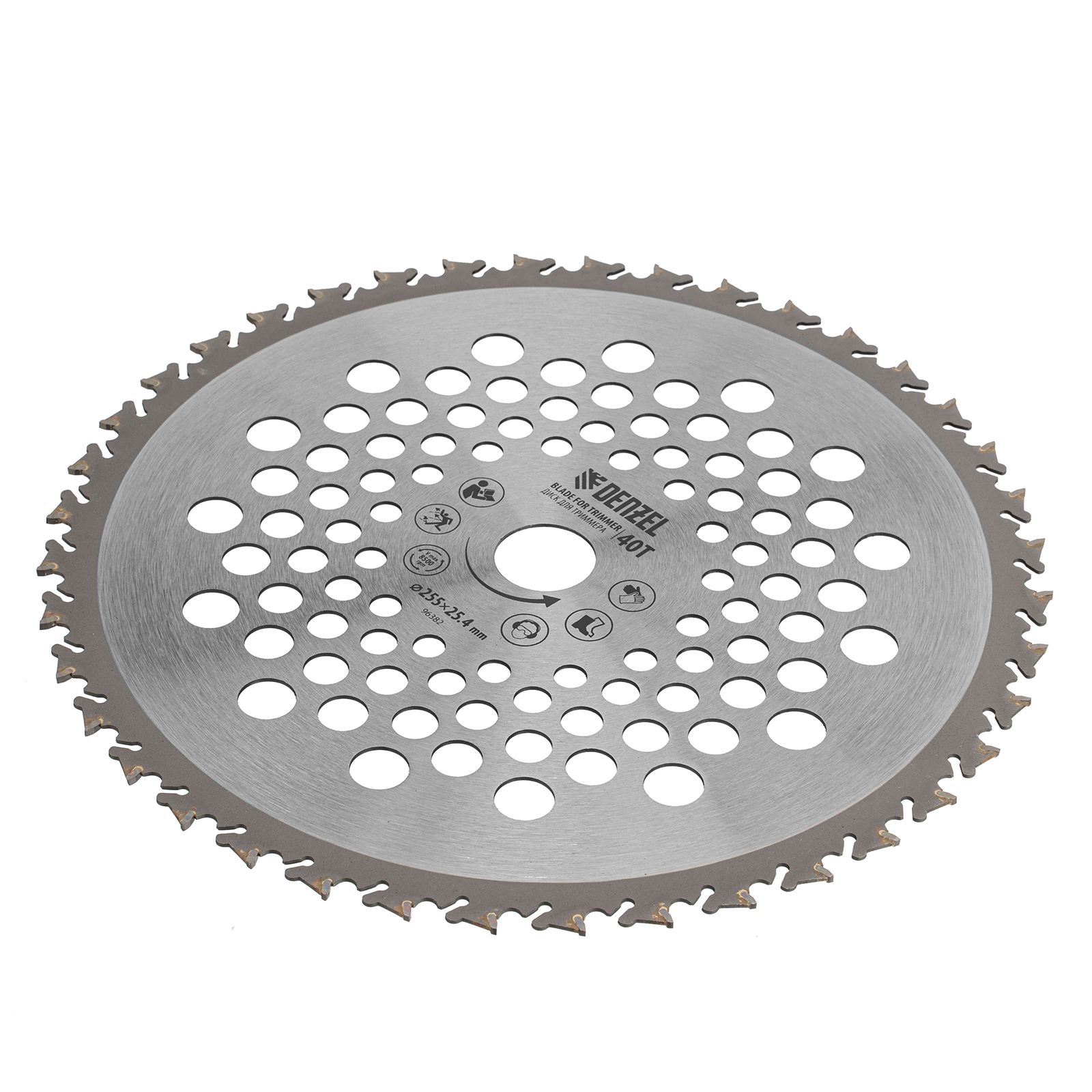 Диск для триммера , 255 х 25,4 40 зубов, Anti-Kick Denzel