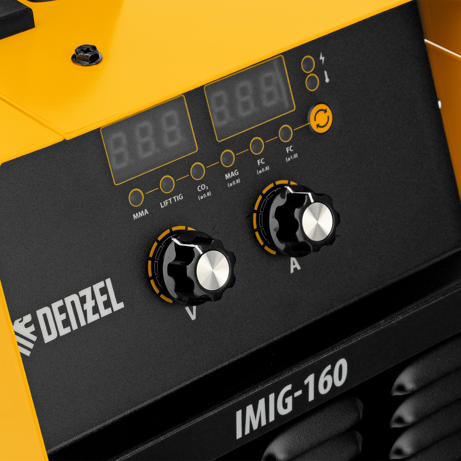 Аппарат инвертор. полуавтомат. cварки IMIG-160 Synergy, 160 А, ПВ 60%, катушка 5 кг Denzel