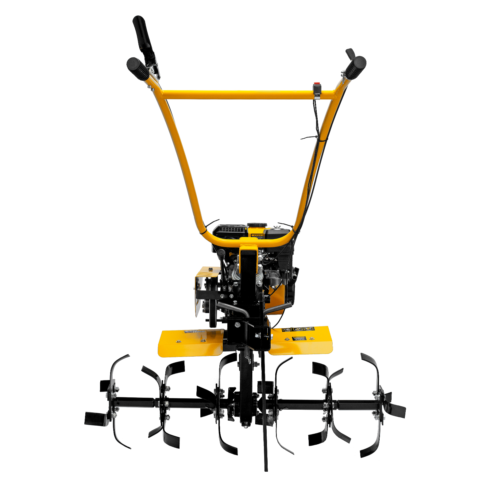 Мотоблок DPT-270SB, 7 л.с., ремен.сцеп, фрез 3х4, ШОМ, без колес, передачи 2В/1Н Denzel