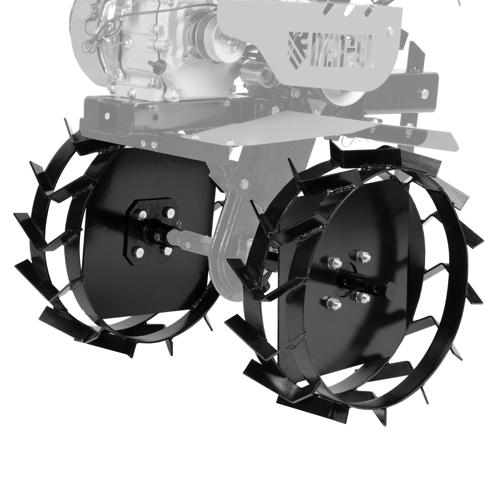 Грунтозацепы 460/160 мм, посадка круг 30 мм, комплект 2 шт Denzel