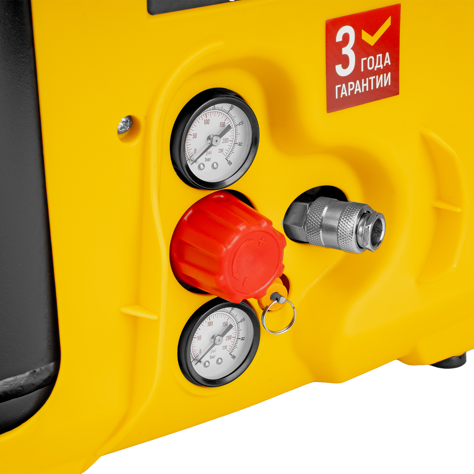 Компрессор воздушный DL1300, 10 бар, 1,3 кВт 180 л/мин 5 л, с набором аксессуаров Denzel