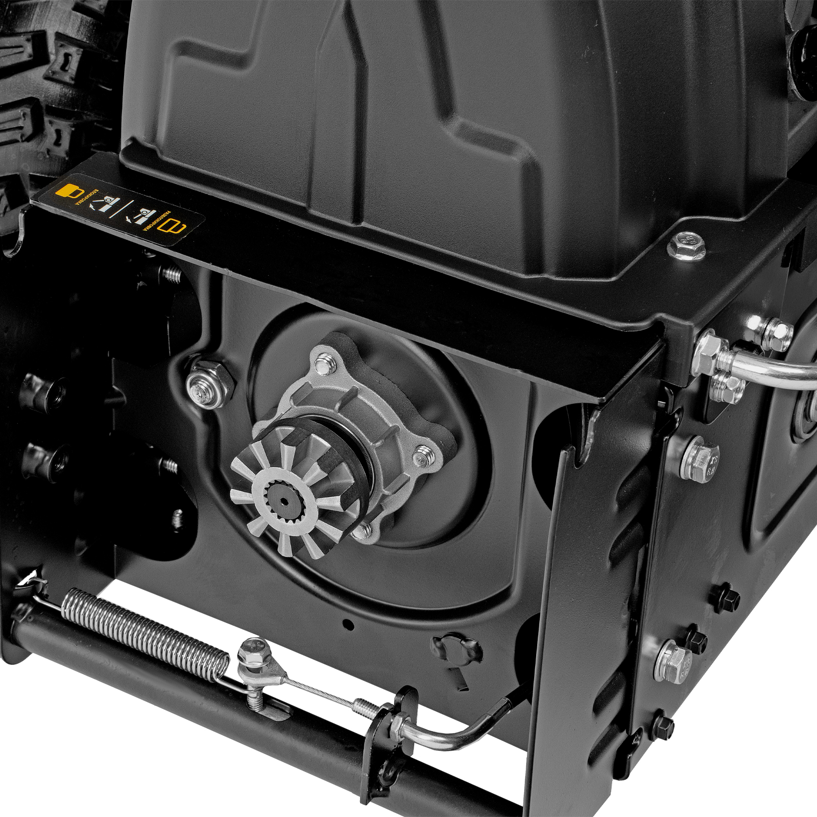 Гибридная снегоуборочная машина с функц. подметания SWB-600, 212 сс, руч. старт, 2 насадки Denzel