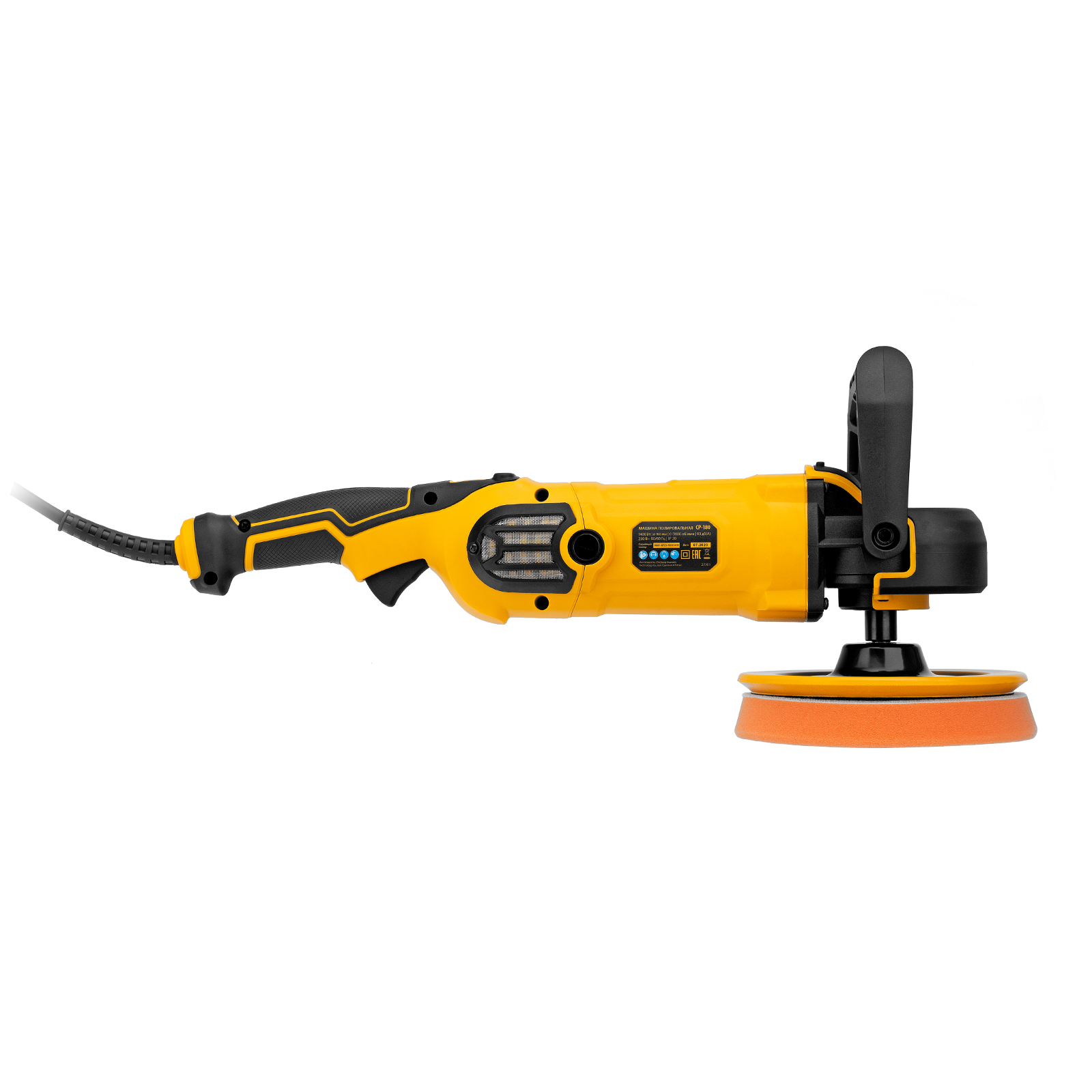 Машина полировальная CP-180, 1400 Вт, 180 мм, 0-3000 об/мин Denzel