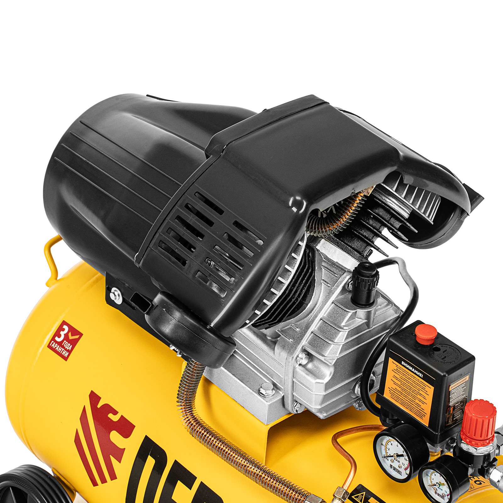 Компрессор воздушный прям. привод DCV1800/50, 1,8 кВт, 50 литров, 320 л/мин Denzel