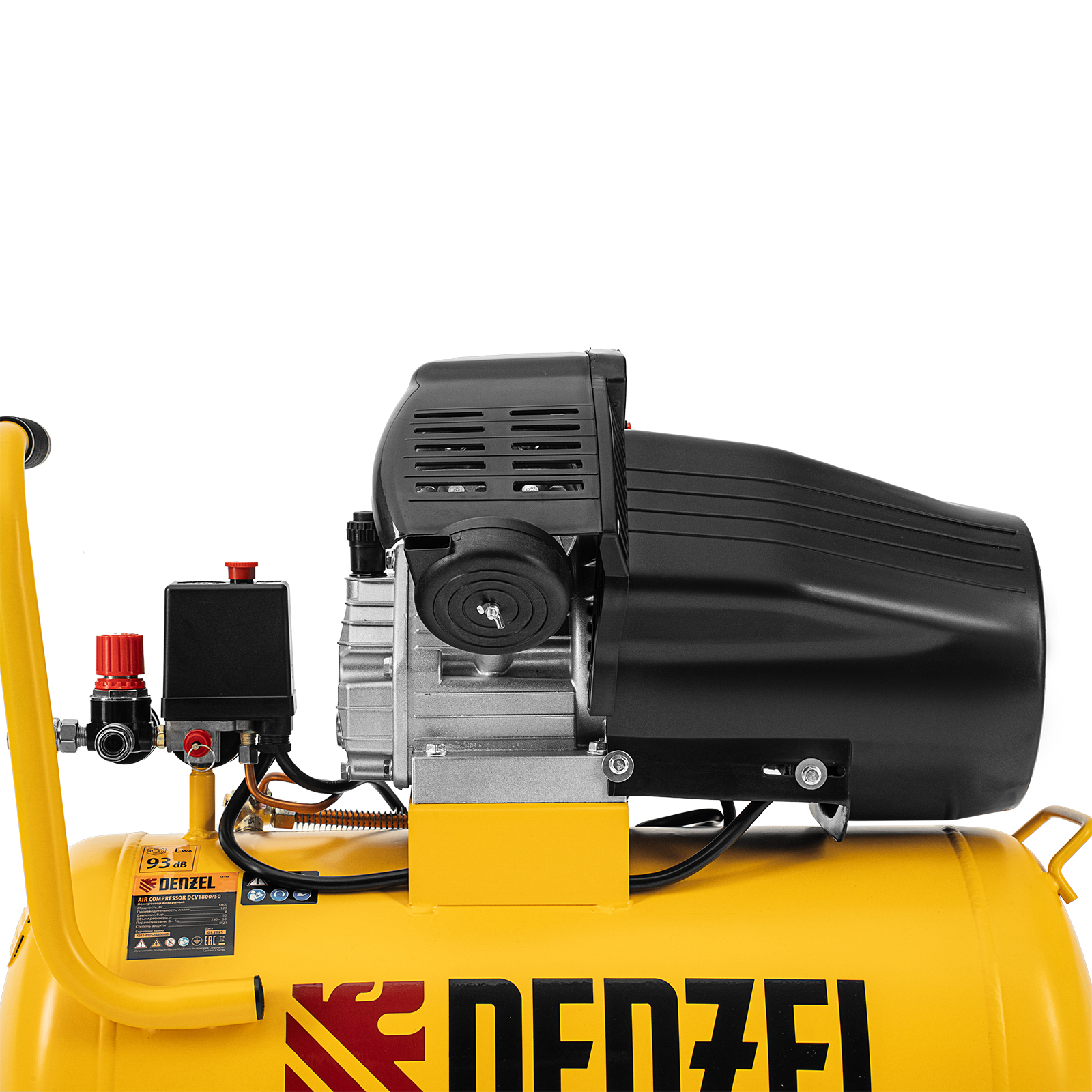 Компрессор воздушный прям. привод DCV1800/50, 1,8 кВт, 50 литров, 320 л/мин Denzel