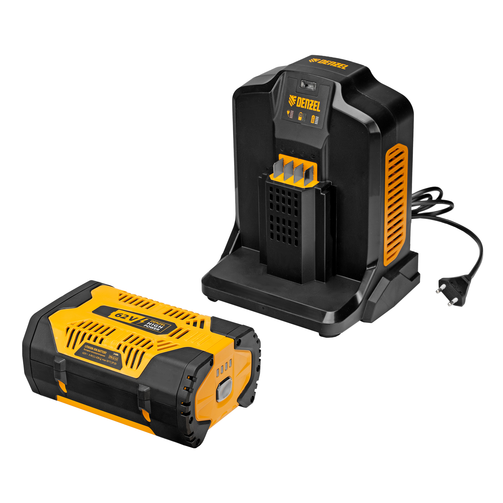 Газонокосилка аккумуляторная бесщет., RLMS560-62, привод, 560 мм, Li-ion, 62В Denzel