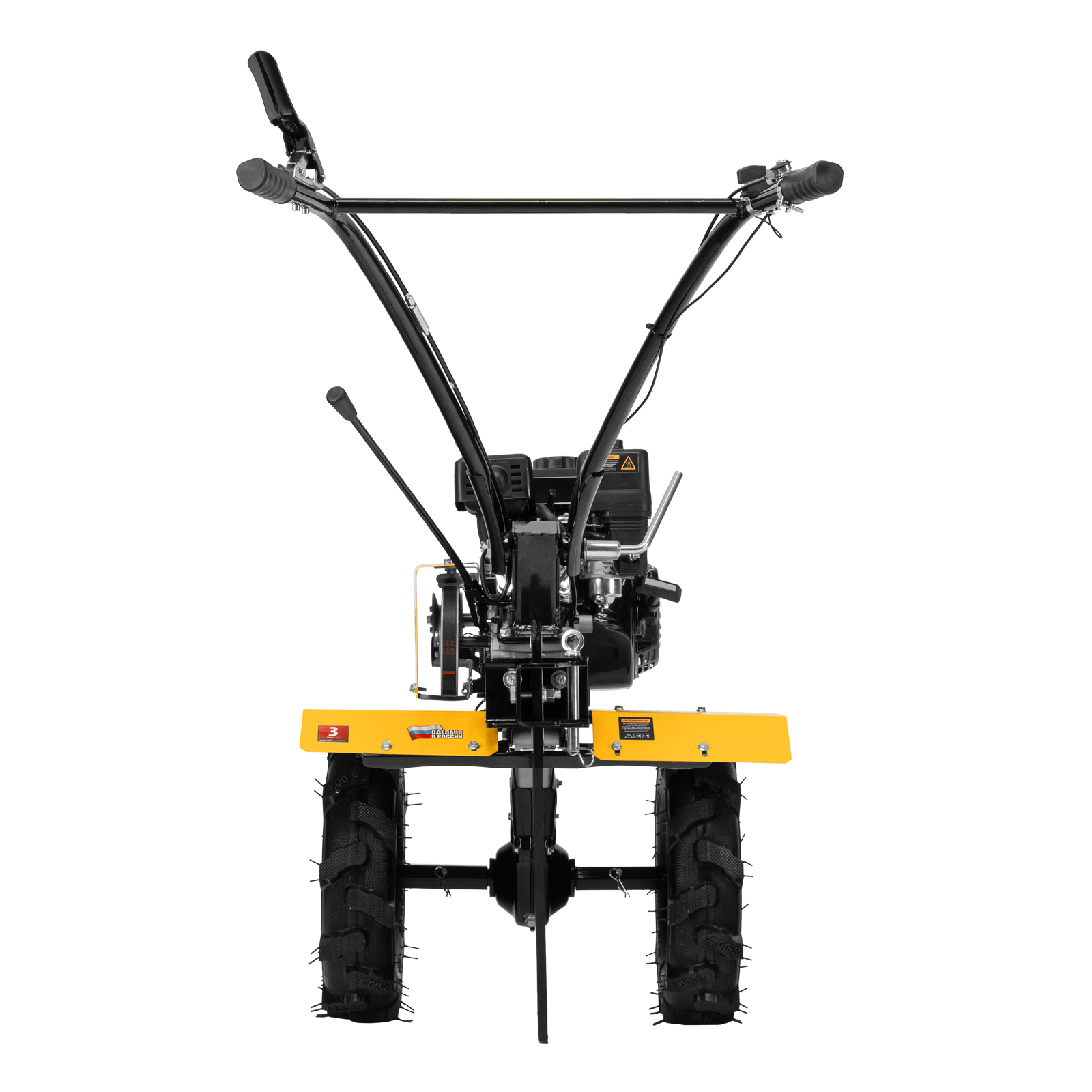 Мотоблок DPT-170, 7 л.с., ремен.сцеп, шир 85 см, глуб 35 см,фрез 3х3,ШОМ,скор 2В/1Н,кол 8" Denzel