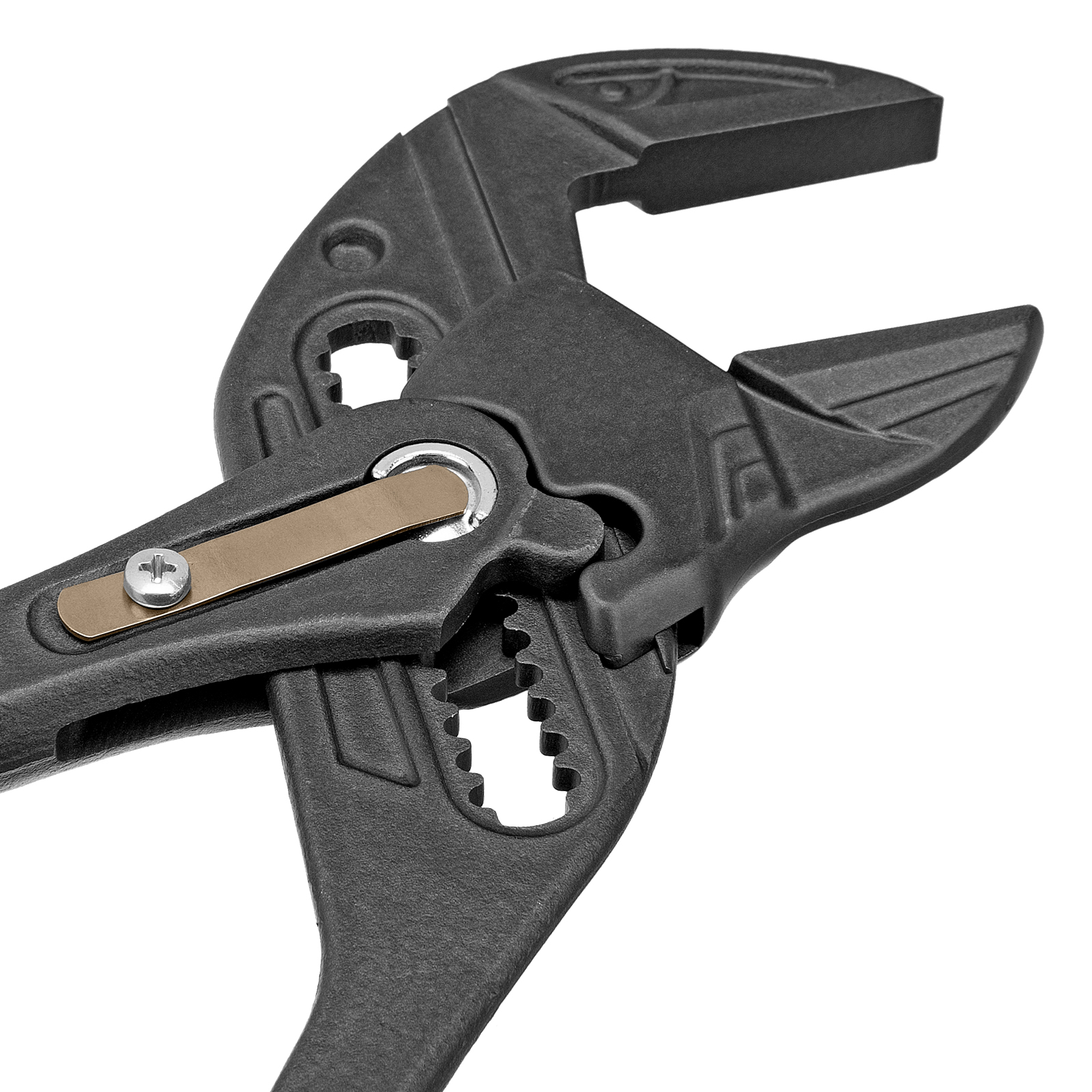 Клещи переставные, кнопочный механизм, обливные рукоятки, сантехнические, 250 мм Denzel