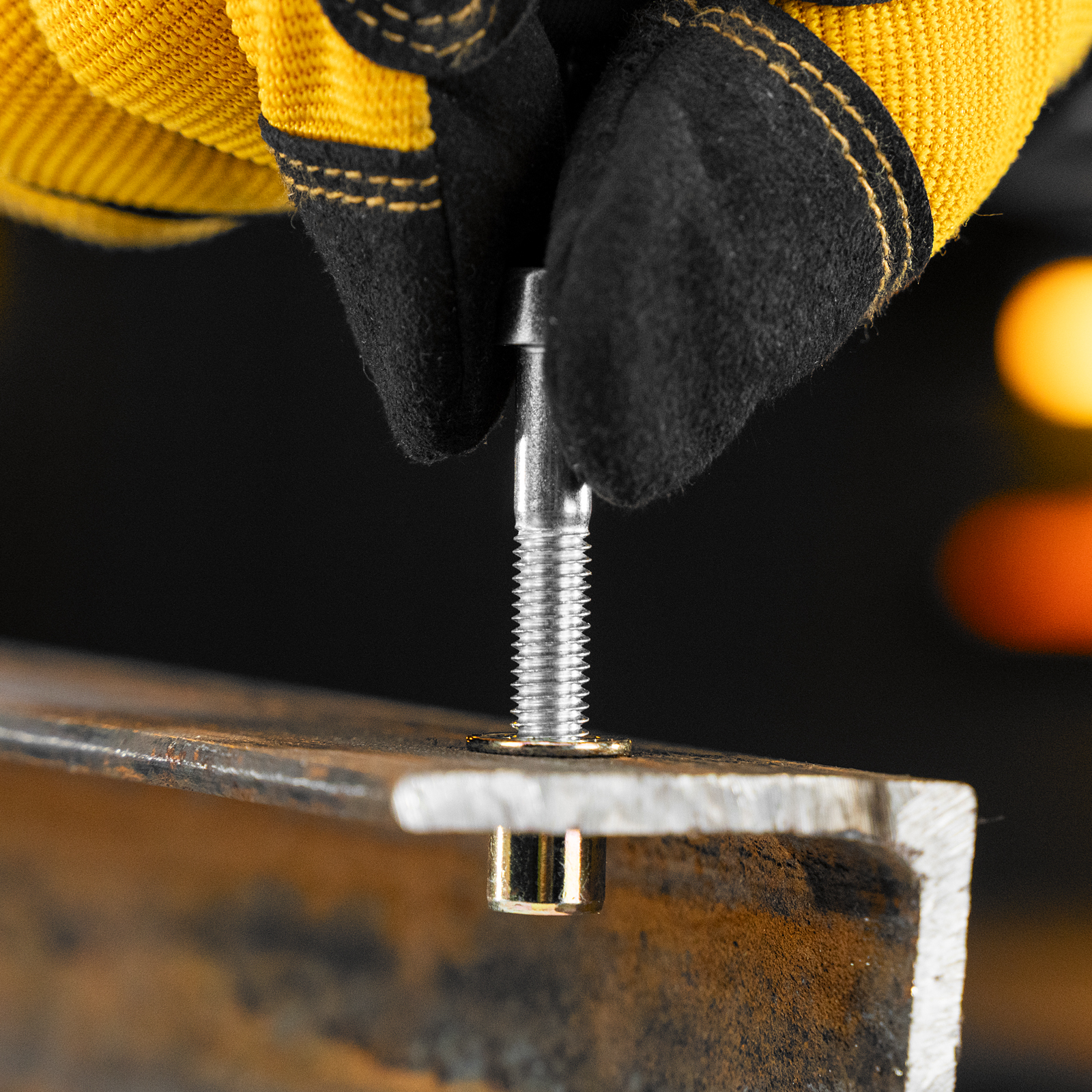 Заклепки резьбовые, стальные, оцинкованные, М6, пластиковый кейс, 70 шт. Denzel