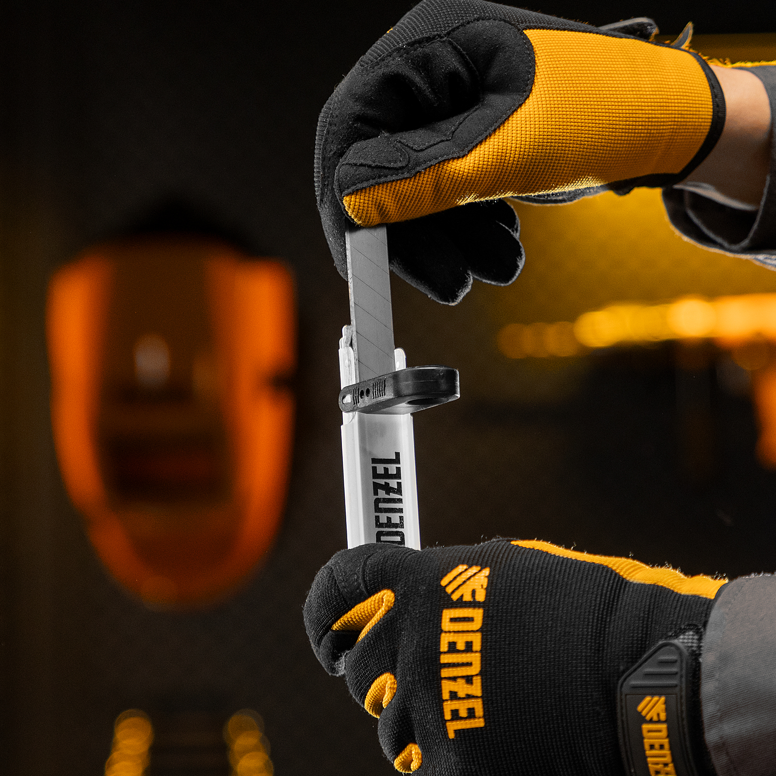 Лезвия, 18 мм, сталь SK5 - 0,5 мм, 10 штук Denzel