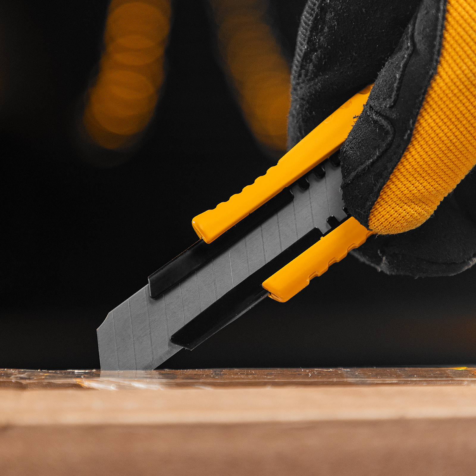 Лезвия, 18 мм, сталь SK5 - 0,5 мм, многосегментные, 10 штук Denzel